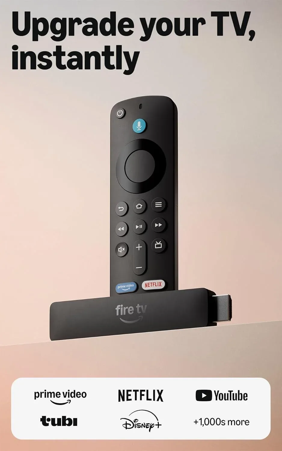 Amazon Fire TV Stick HD modelo 2026 con control remoto Alexa