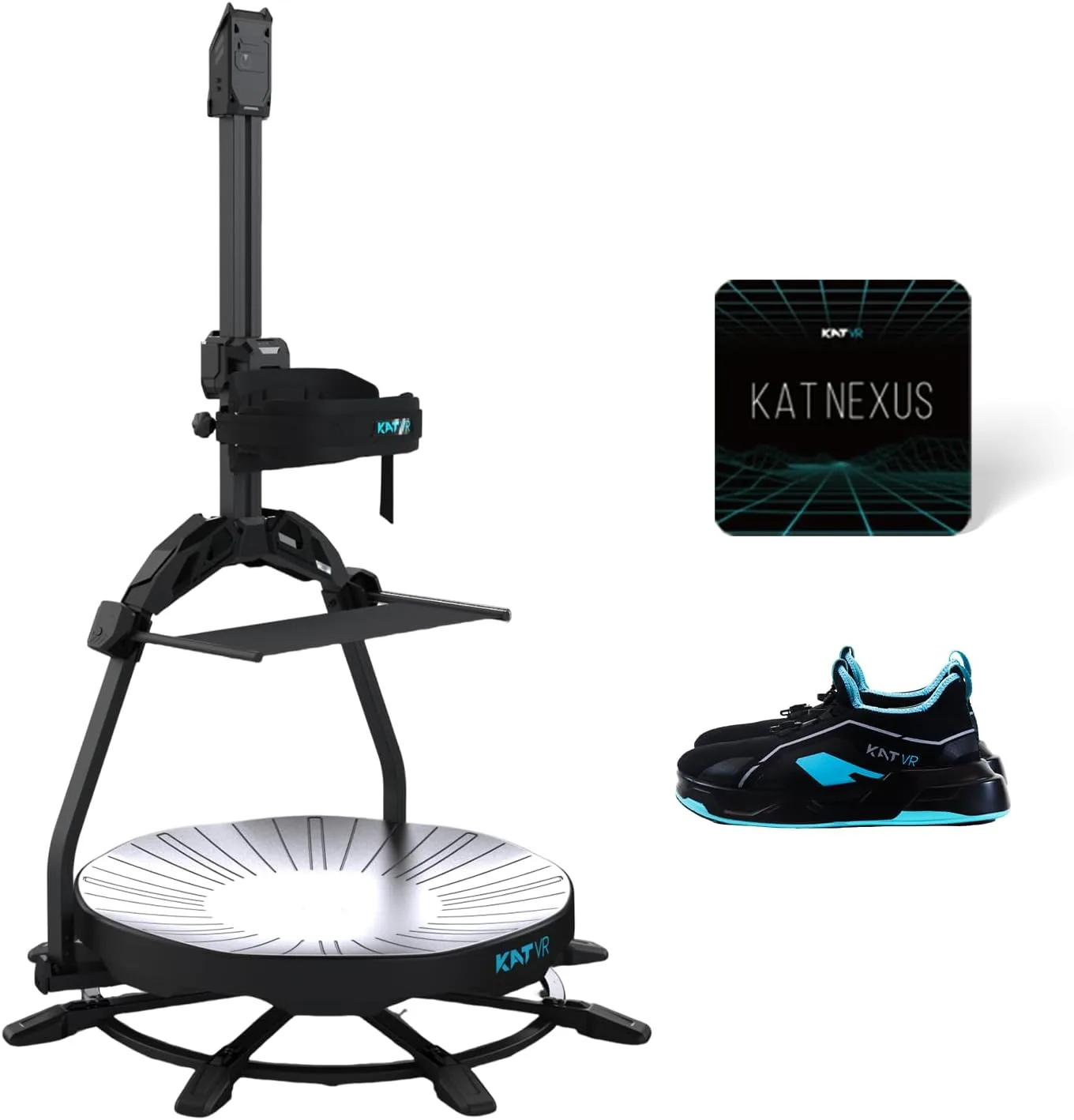 KAT Walk C2 VR Series | 360° Omnidirectional Walking Pad & Accessories for Immersive VR Gaming & Fitness | Compatible with SteamVR, Quest, Oculus | Core with Seated Module | US Size 10