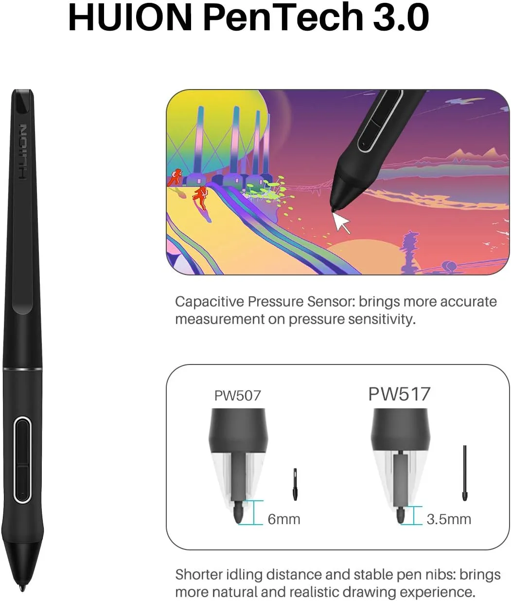 HUION KAMVAS 22 120% sRGB Drawing Tablet with Screen 21.5 inch