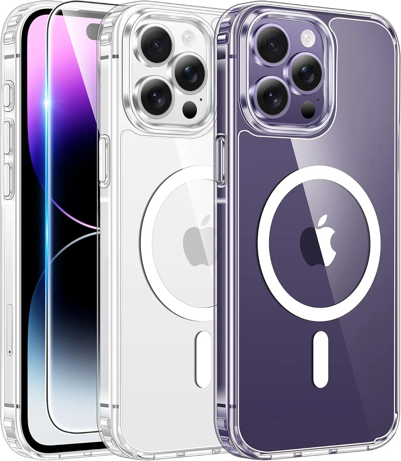 FNTCASE for iPhone 14 Pro-Max Case Compatible with Magsafe Clear Phonecase