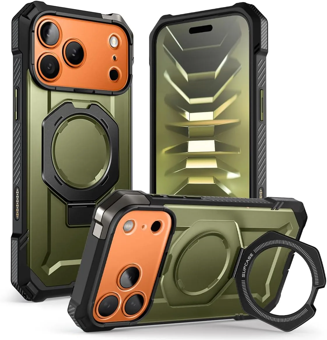 SUPCASE for iPhone 18 Pro Case / 17 Pro Case with Stand, Green