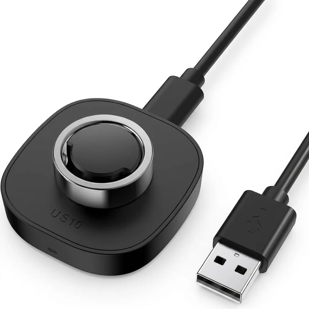 Charger Compatible with Ou-ra Ring Gen3 Size 10 - Fast Charging Dock for Gen 3 Horizon & Heritage Smart Ring, Replacement Charging Base with USB-C Cable, Portable Travel Charger