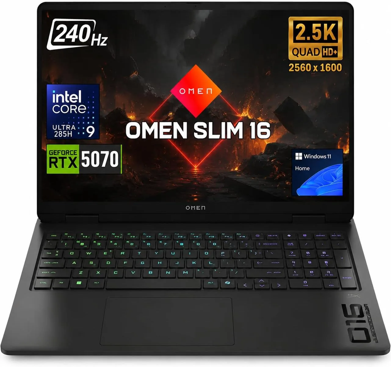 Laptop Gaming Pconline HP OMEN Slim RTX 5070 Intel Core Ultra 9 285H 16GB 1TB 16" QHD+ 240Hz