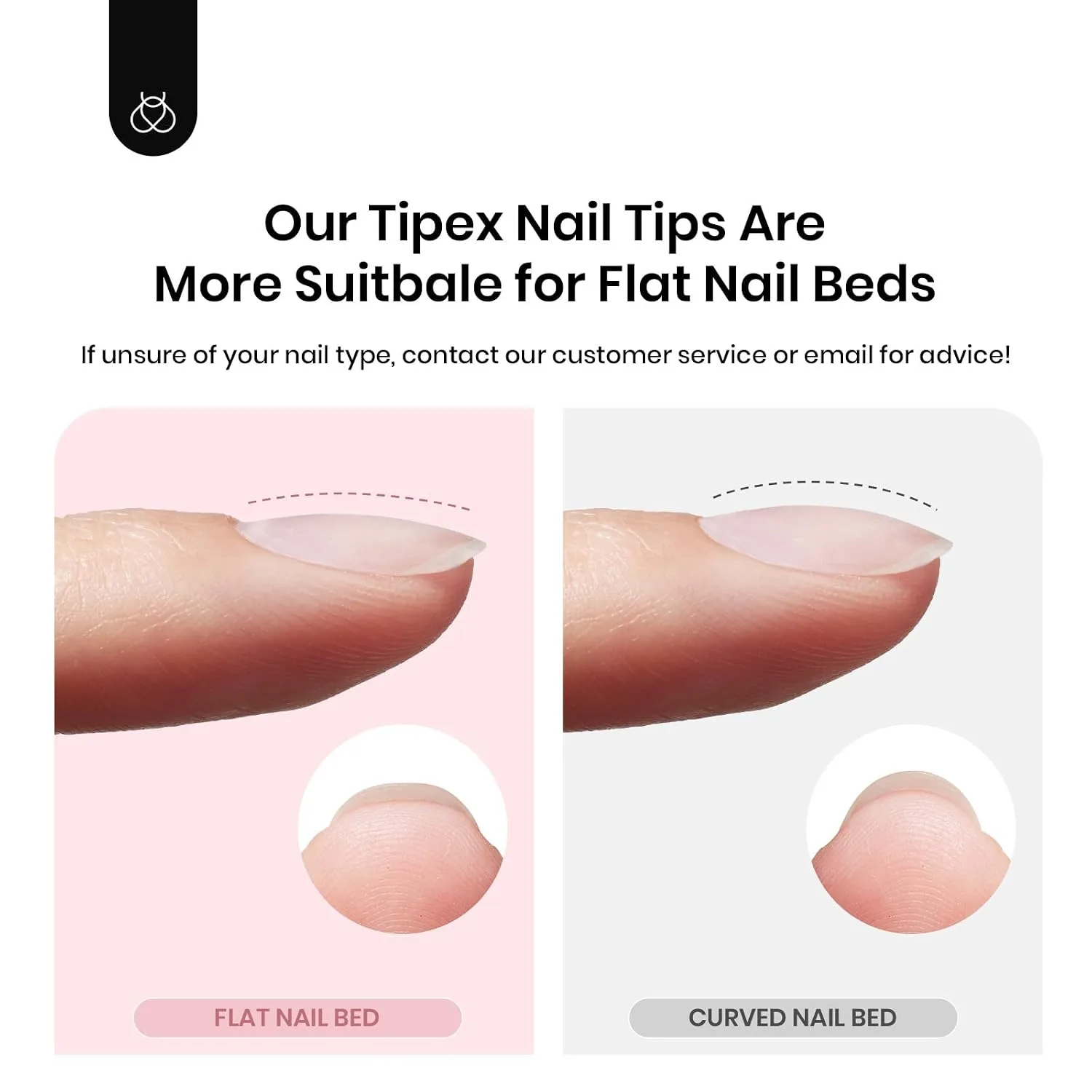 Beetles Tipex Instant Apex Nail Tips, Medium Coffin, 192pcs 16 Sizes(00-14)