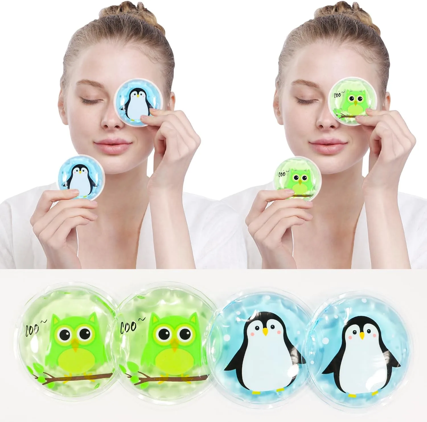 Hot and Cold Eye Pads, Reusable Eye Patches