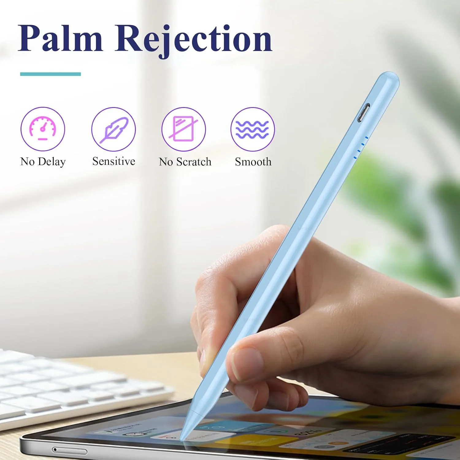 Kenkor Stylus Pen for iPad 2018-2026, 20Mins Fast Charge for Apple Pencil
