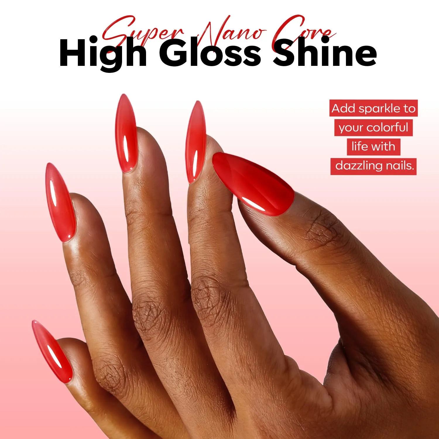modelones Red Jelly Gel Nail Polish Translucent Gel Polish