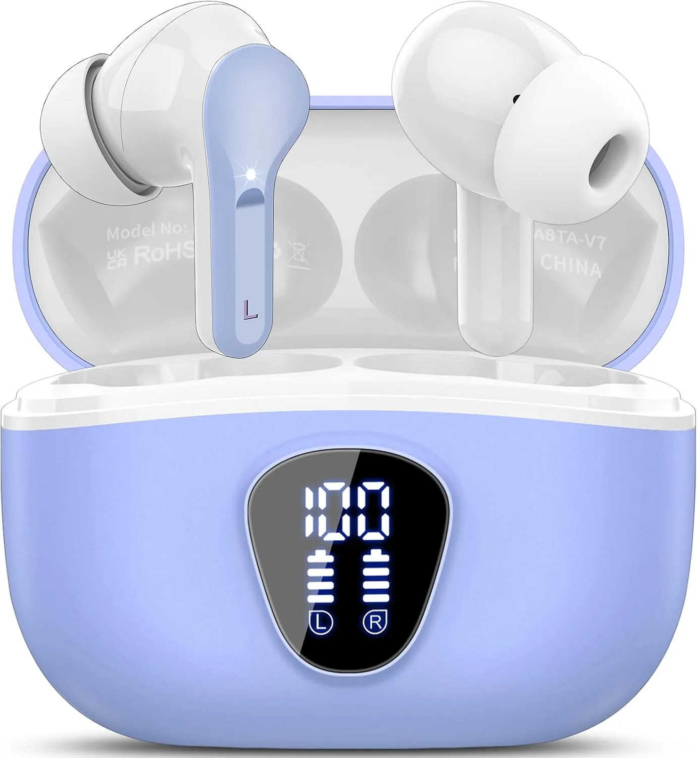 Wireless Earbuds, Bluetooth 5.4 Headphones HiFi Stereo, Bluetooth Earbuds