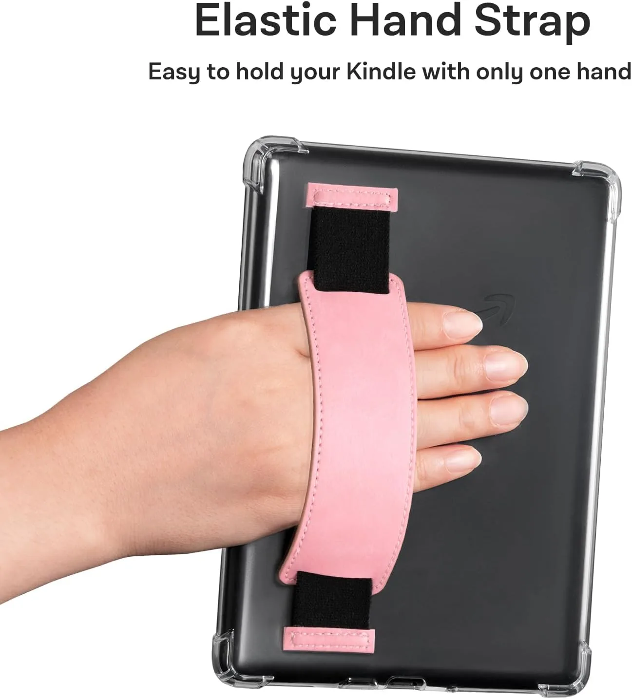 iDLEHANDS 7" Clear Case,not for iPad(A260753) (HandStrap-Pink, Tablets, 7.0 Inches)
