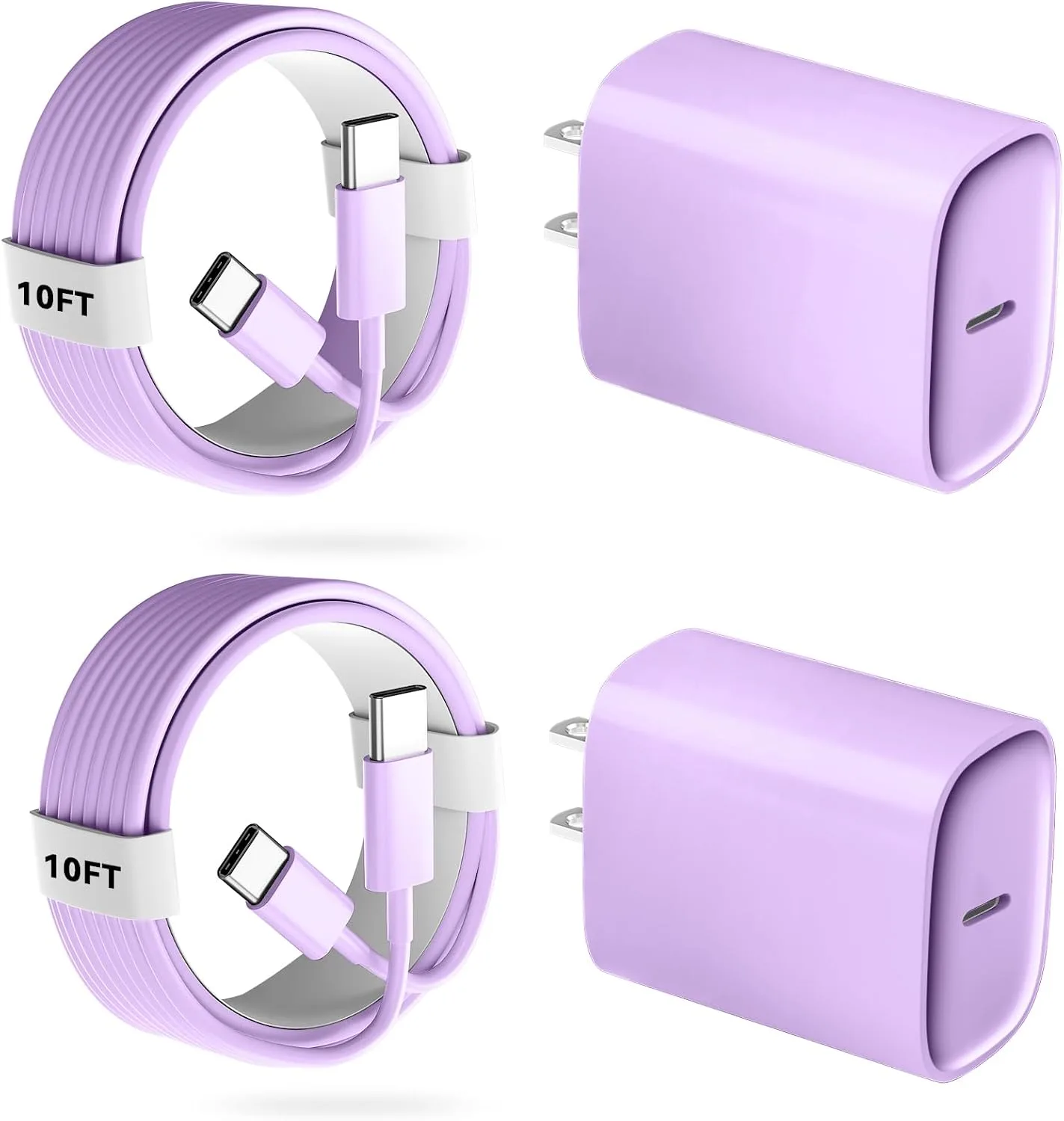 Phone 18 17 16 Pro Max Charger Fast Charging, 20W Phone Duo USB C Charger