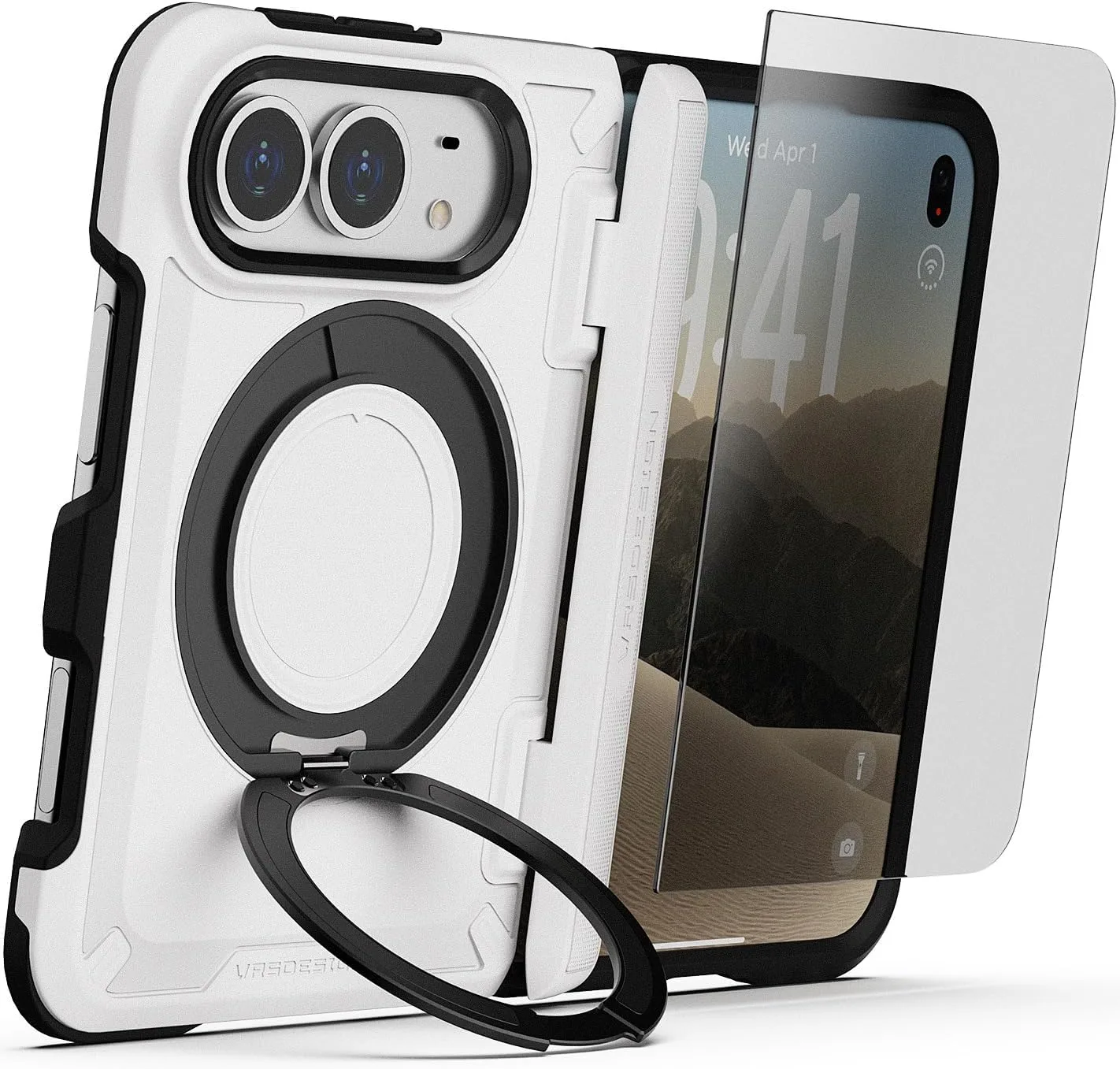 VRS DESIGN TerraGuard Active for iPhone Duo Case - Cream
