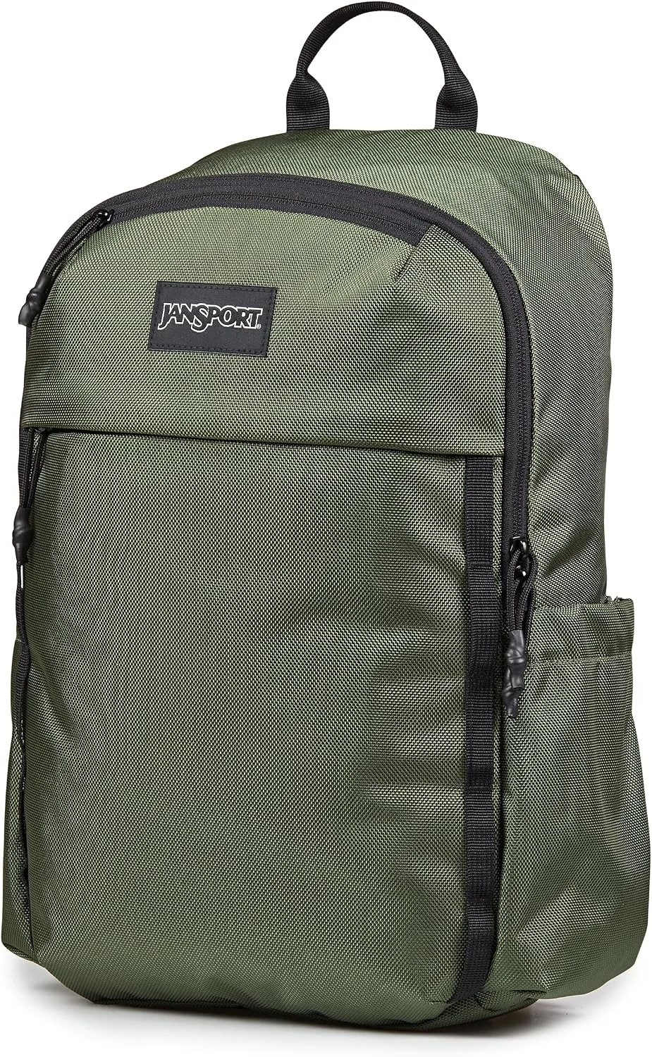 JanSport Venture Daypack – Travel Pack With Large Main Compartment, Padded Laptop Sleeve, Dual Water Bottle Pockets, and Attachment Buckles, Cargo Green