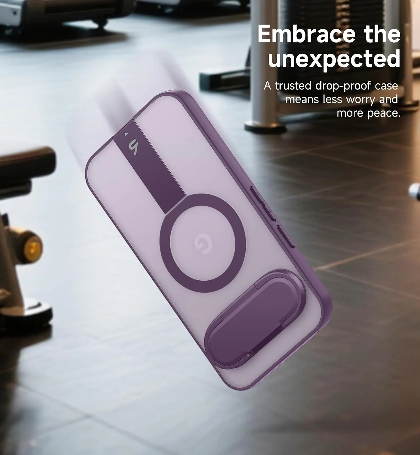 SURITCH Magnetic Case Compatible with Google Pixel 10/10 Pro/11/11 Pro Translucent Back Cover, Compatible with Magsafe, Built-in Kickstand & Camera Protection -Purple