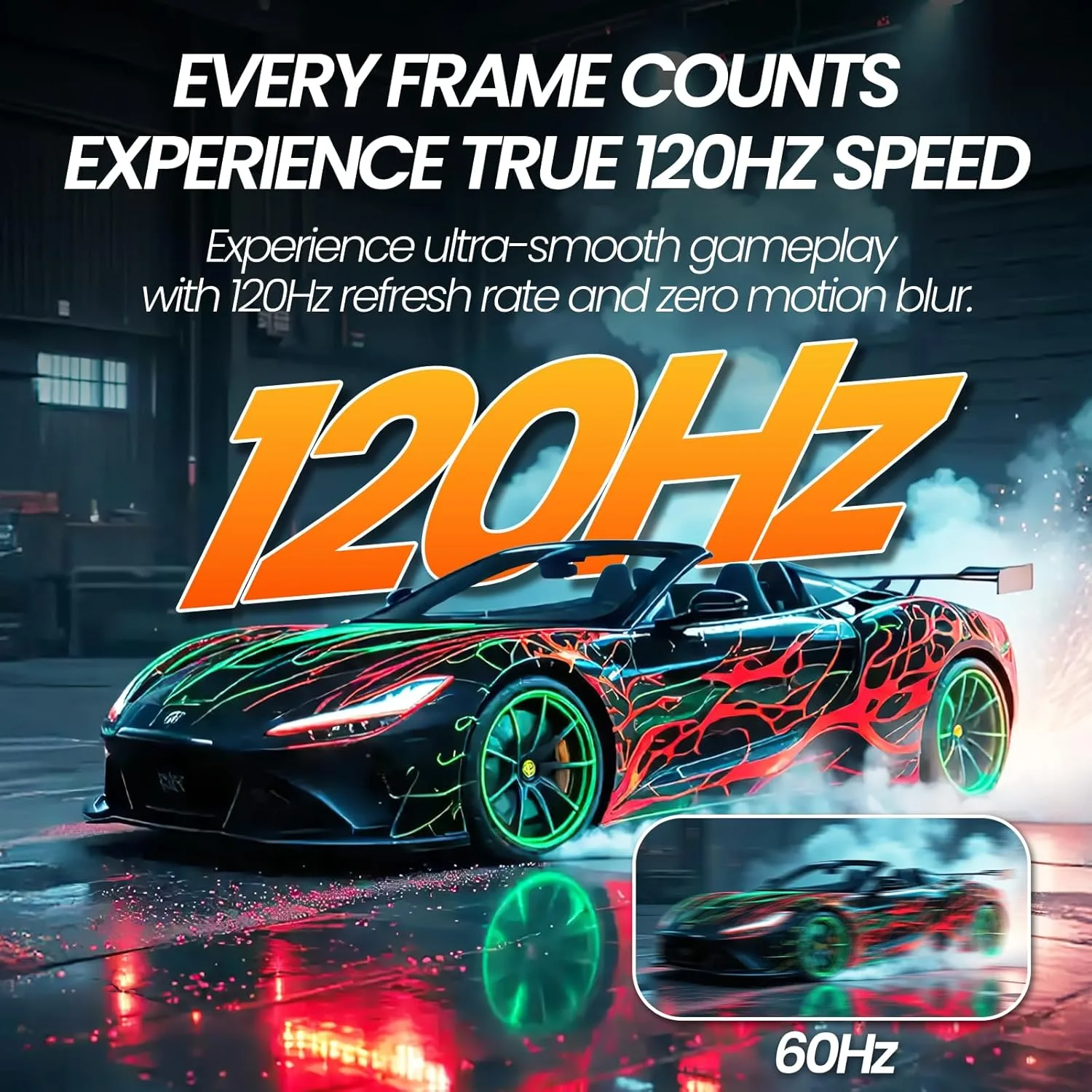 CRUA 49" DQHD 120Hz Ultrawide Curved Gaming Monitor, 1500R, FreeSync, White