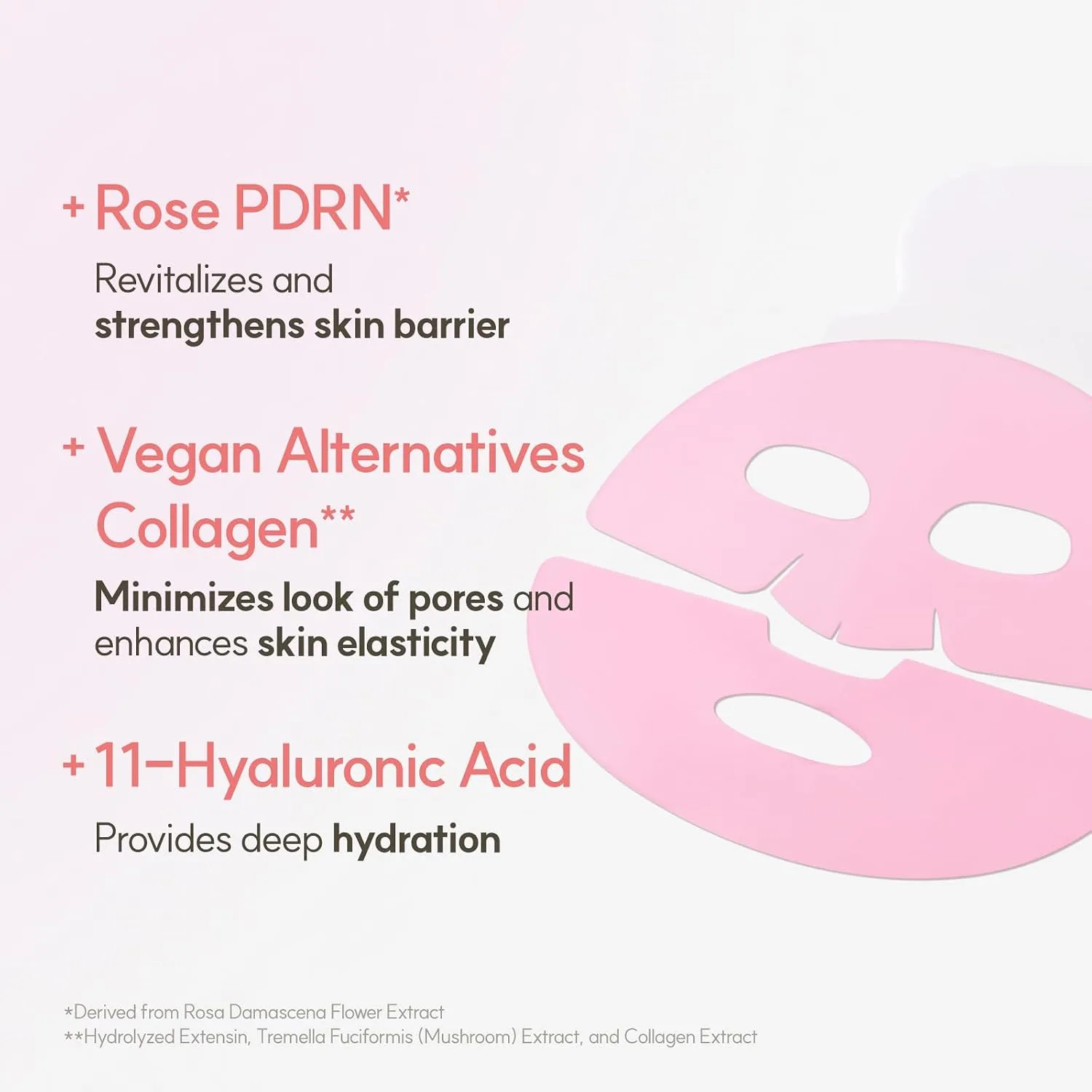 The Face Shop PDRN Collagen Mask, Hydrogel Face Mask, Vegan, 4 Count