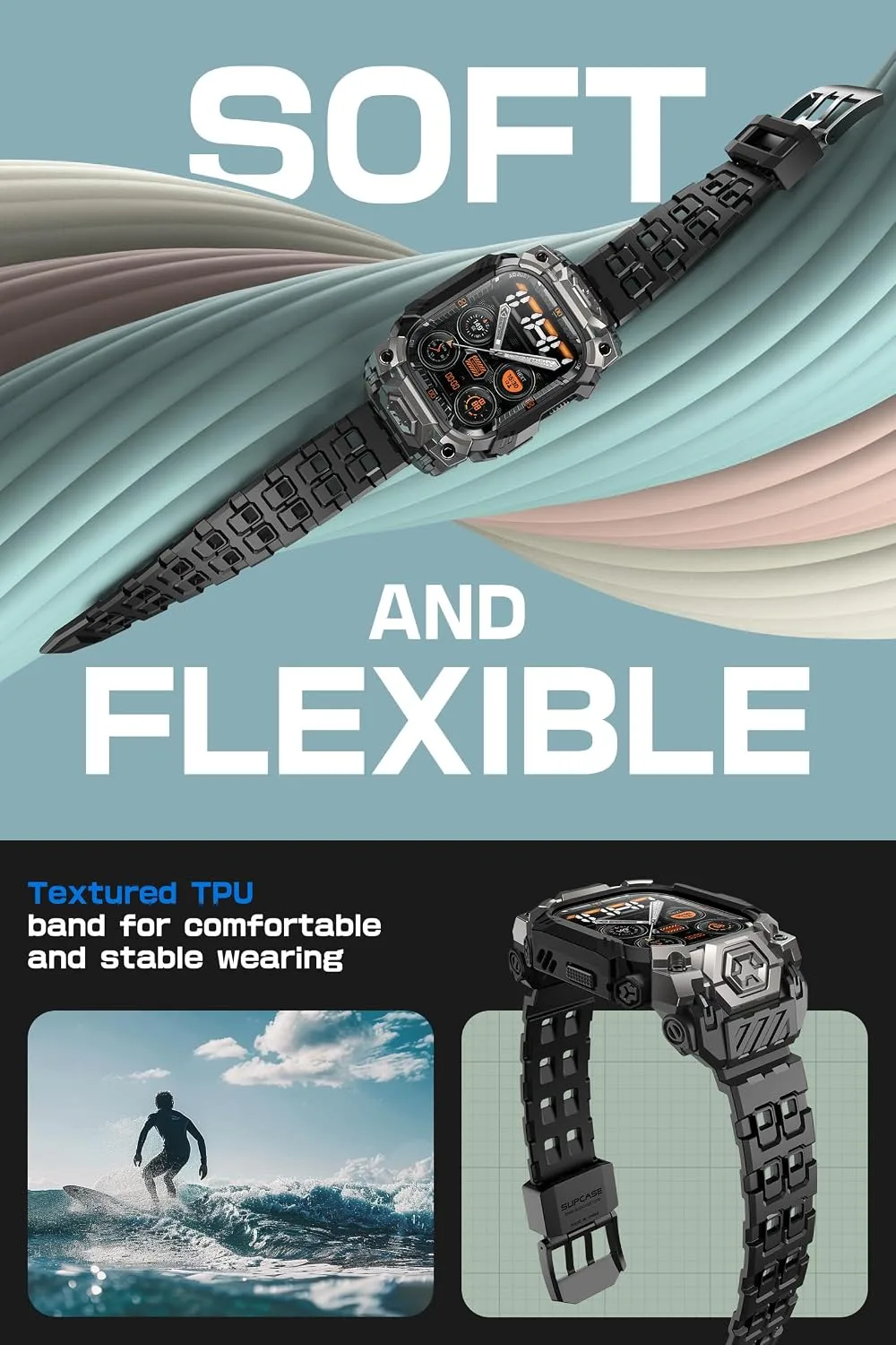 SUPCASE for Apple Watch Ultra 4/3/2/1 Case 49mm with Band, Star