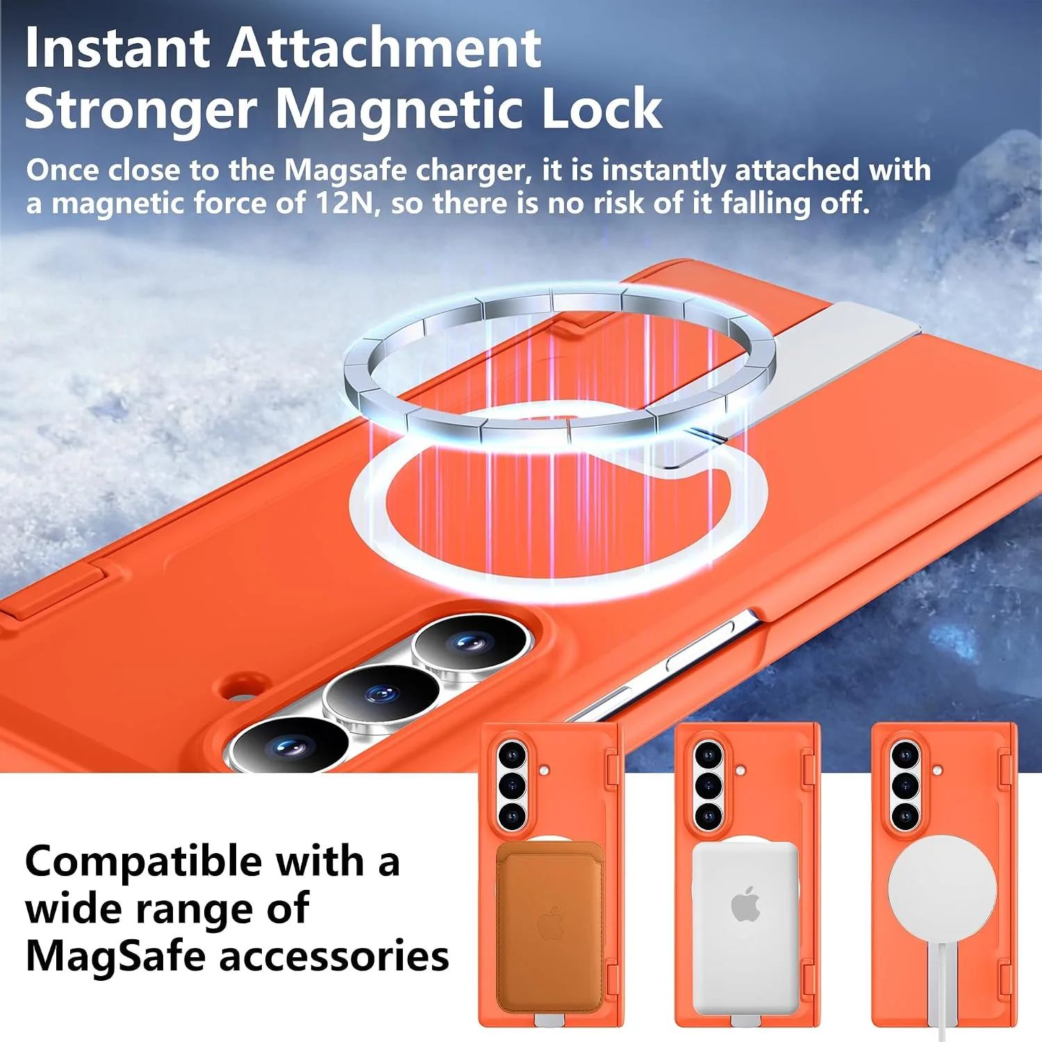 For Samsung Galaxy Z Fold 8 Ultra Case with Kickstand & Screen Protector