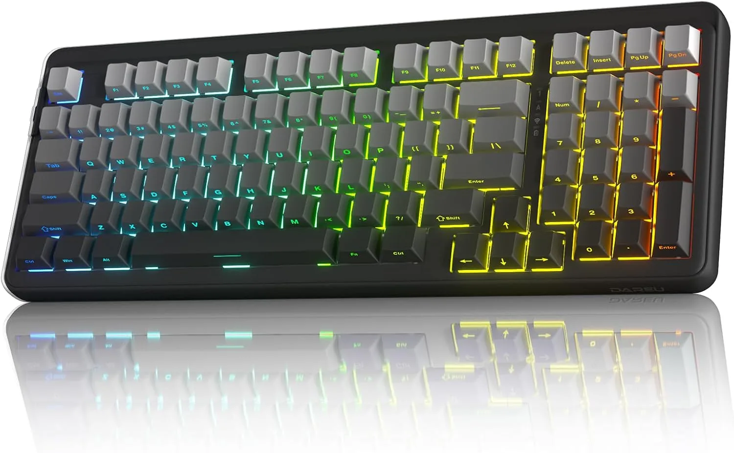 Teclado Gamer Mecánico Inalámbrico Dareu EK98PRO 97 Teclas RGB Bluetooth 5.0/2.4GHz/USB-C