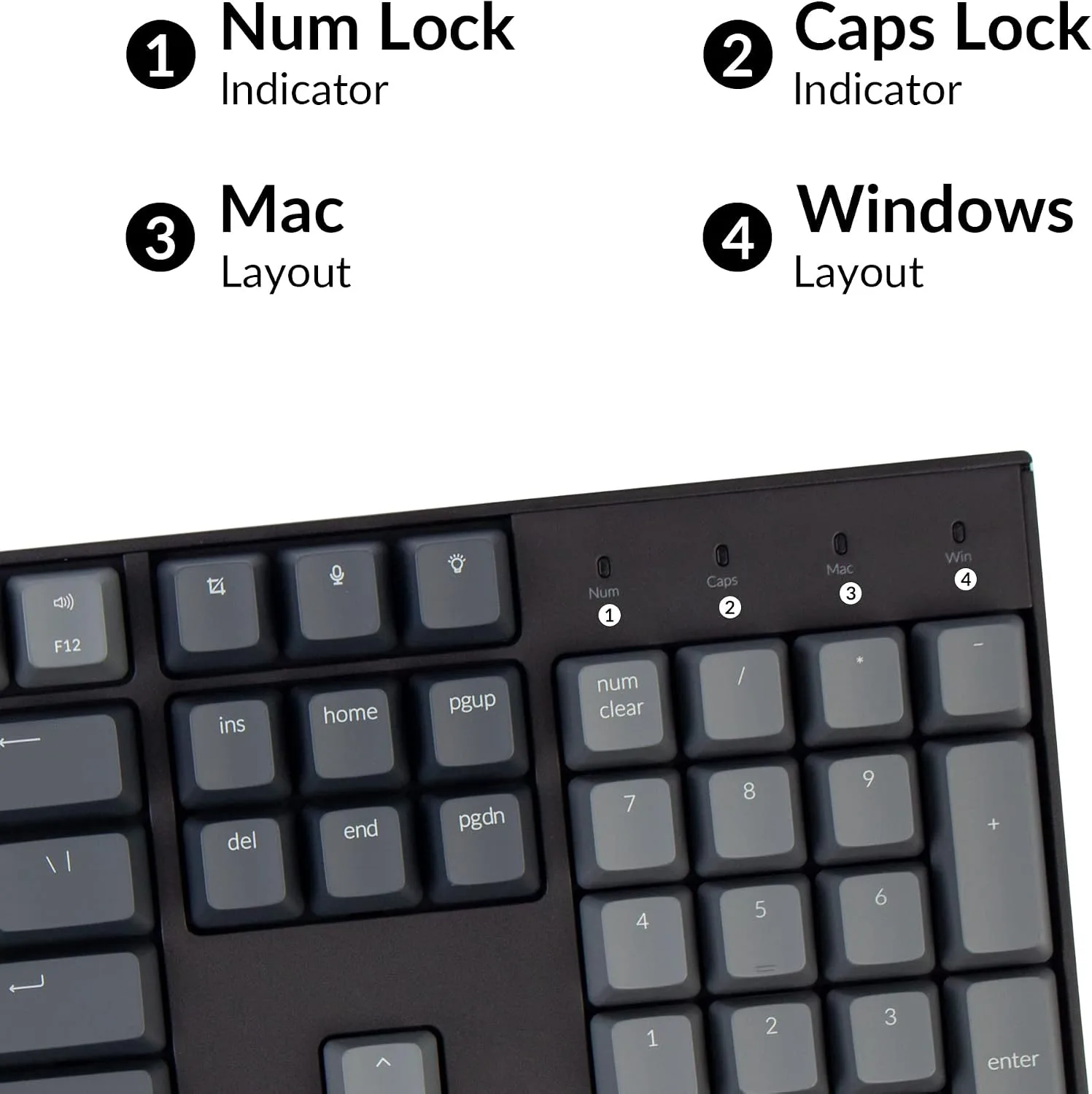 Keychron K10 Full Size Layout RGB Backlit Hot-Swappable Mechanical Gaming Keyboard for Mac Windows, Multitasking 104-Key Bluetooth Wireless/USB Wired Computer Keyboard with Keychron Super Brown Switch