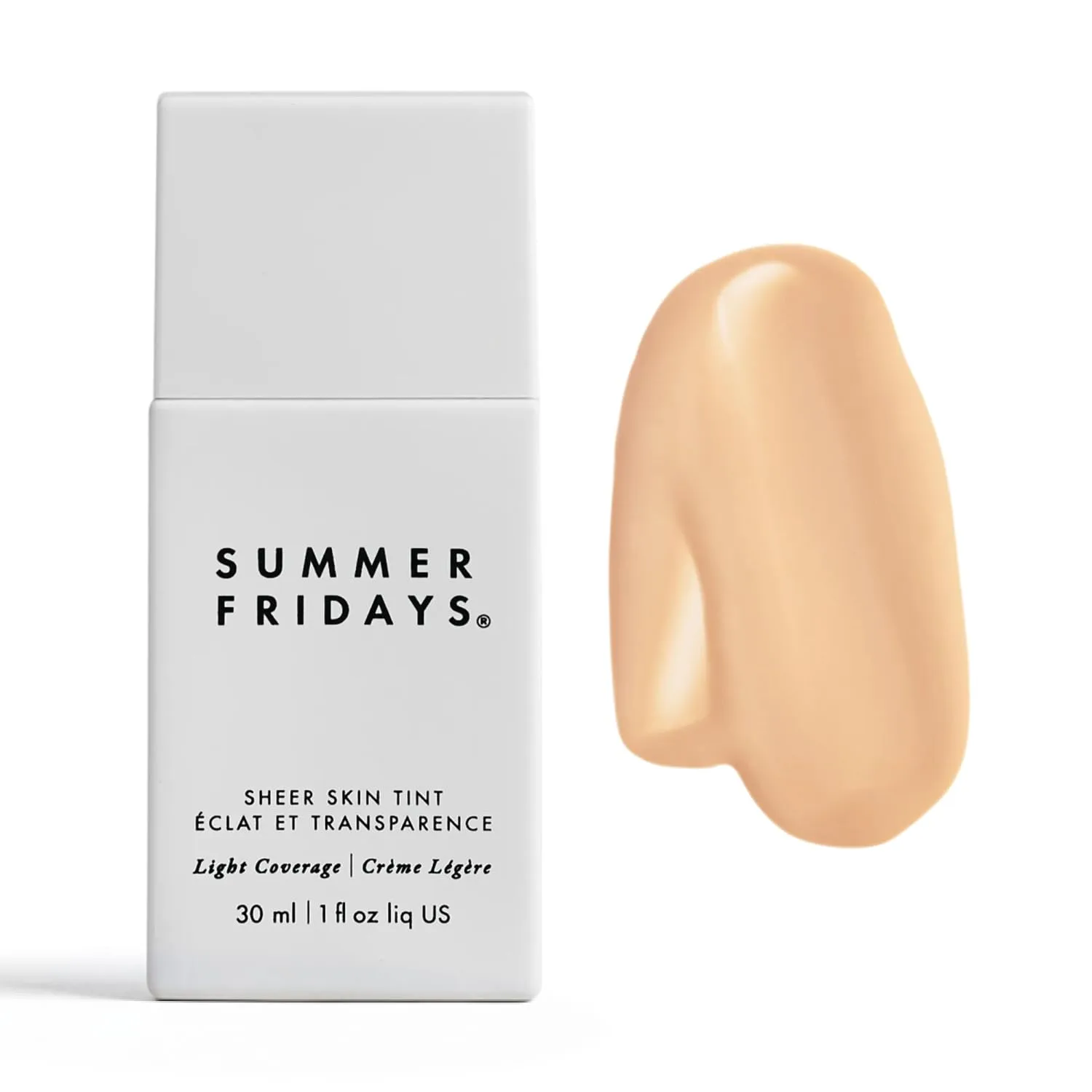 Summer Fridays Sheer Skin Tint, Lightweight Face Makeup, Shade 1 (1 Oz)