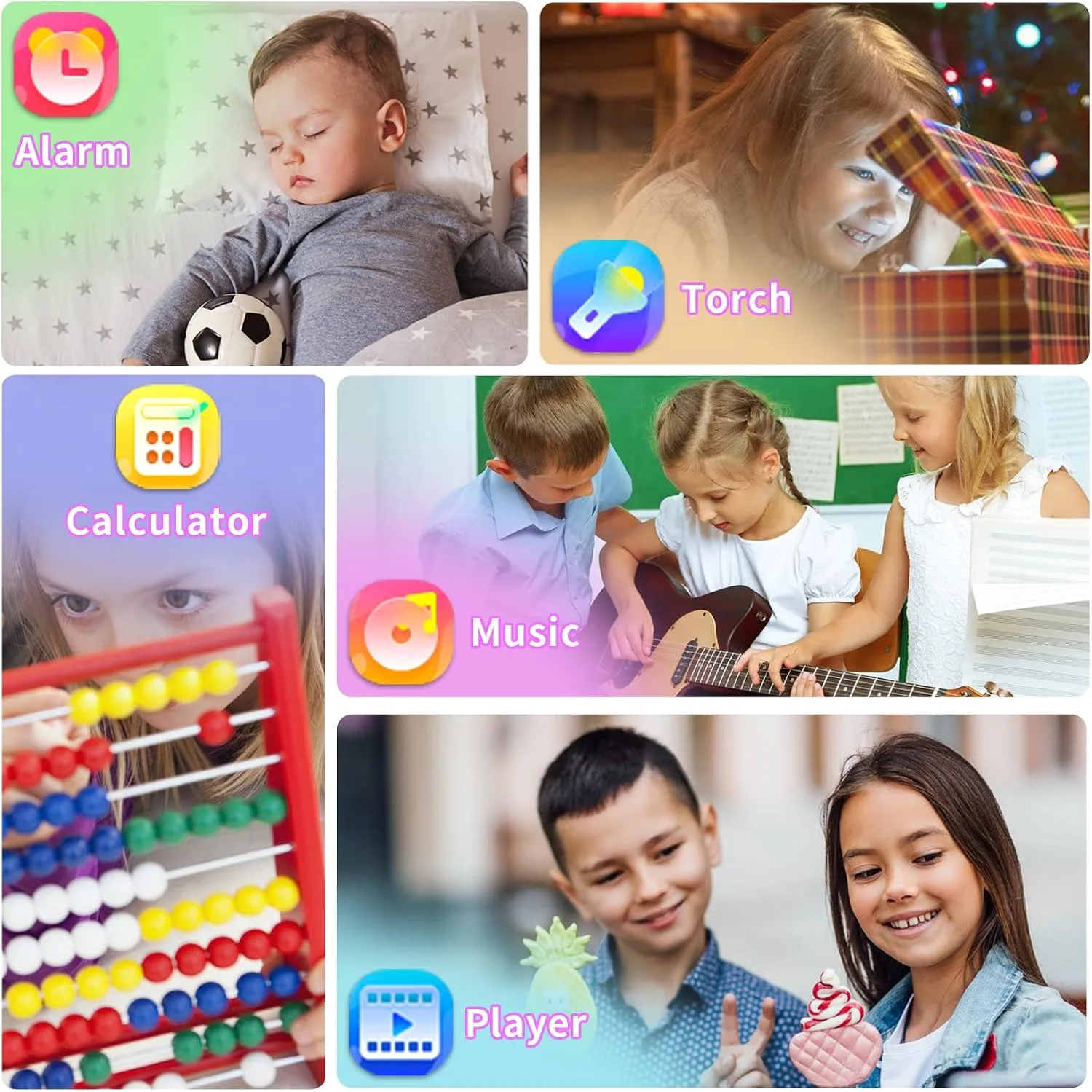 Kids Smart Watches Girls Ages 4-12, Smart Watch for Kids with 39 Games