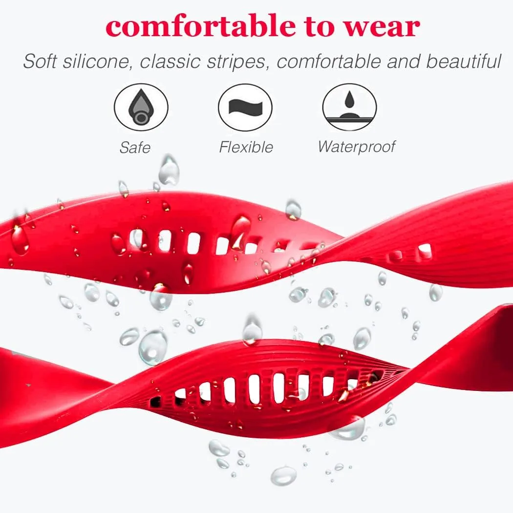 HSWAI Compatible with Samsung Galaxy Watch 46mm Bands/Gear S3 Frontier, Classic Watch Bands/Galaxy Watch 3 Bands 45mm, 22mm Soft Silicone Bands Bracelet Sports Strap for Men & Women.