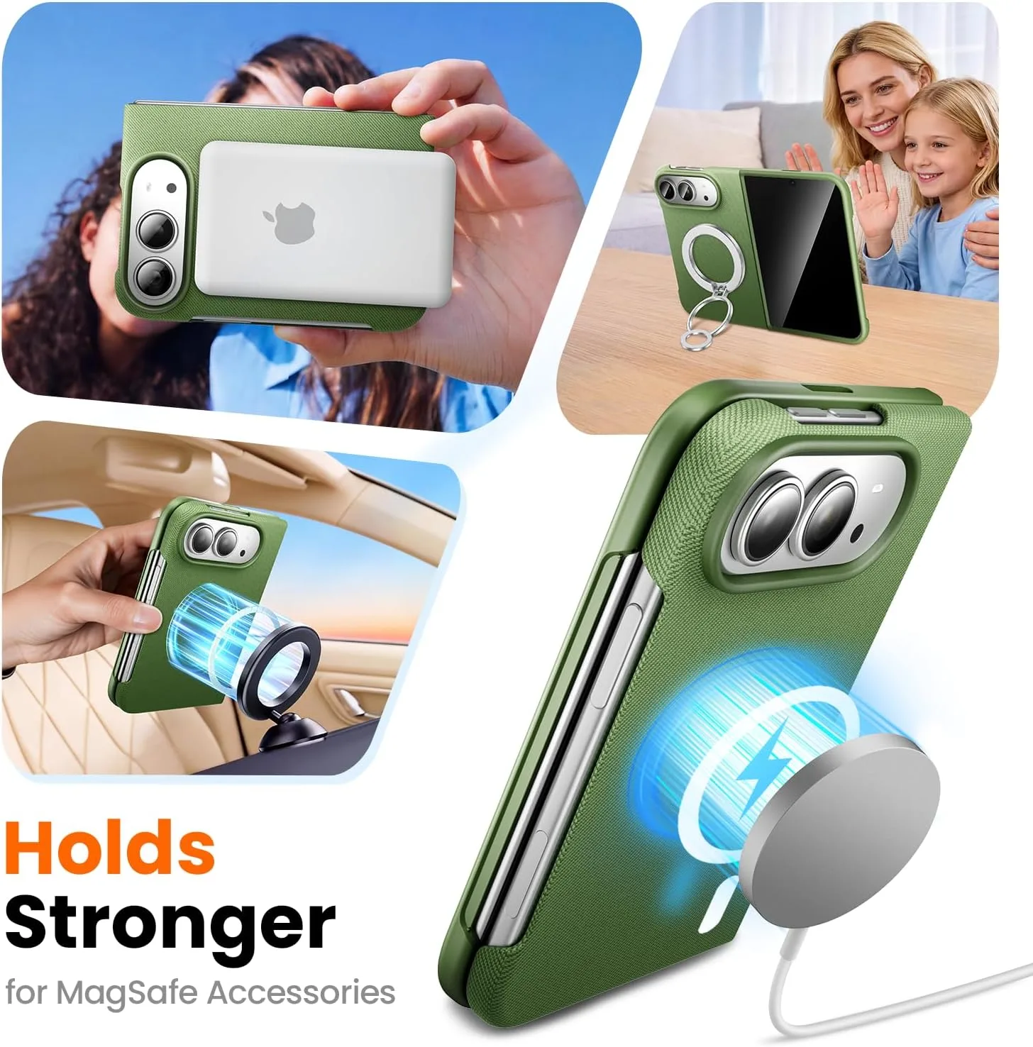 Mkeke for iPhone Duo Case Techwoven Green