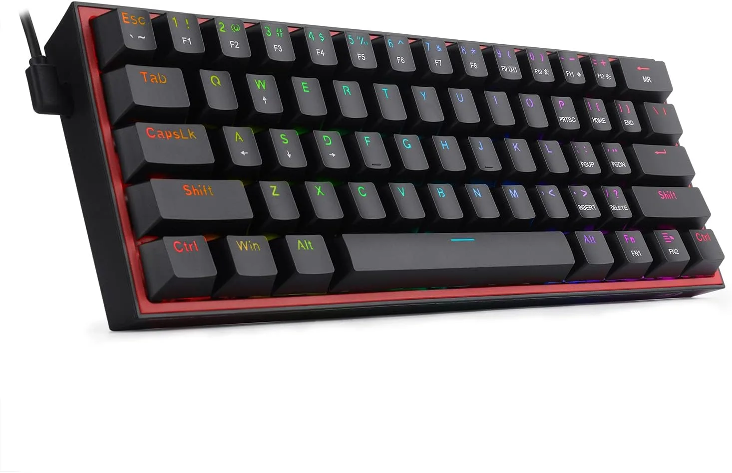 Redragon K617 Wired 60% Compact Hot-Swap RGB Gaming Mechanical Keyboard