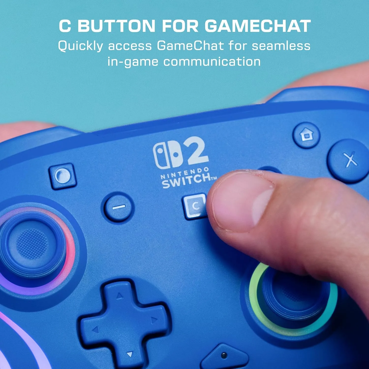Turtle Beach Afterglow Wave Wireless RGB Game Controller Nintendo Switch 2