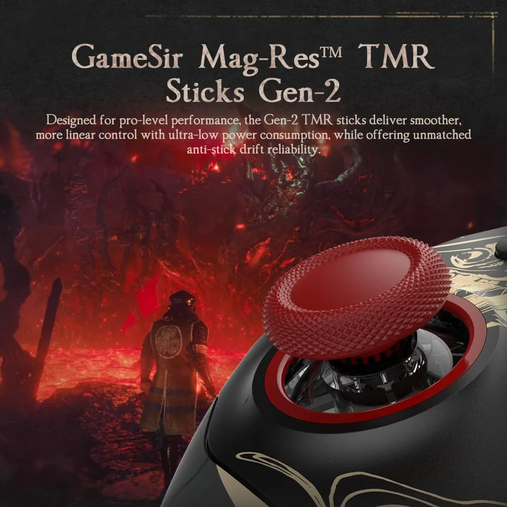 GameSir G7 Pro 8K PC Wireless Controller, Nioh 3 – 8000Hz Polling Rate Wired & 2.4G, TMR Joysticks Anti-Stick Drift, Hall Effect Analog Triggers, Esports Gamepad for Windows PC with 3.5mm Audio