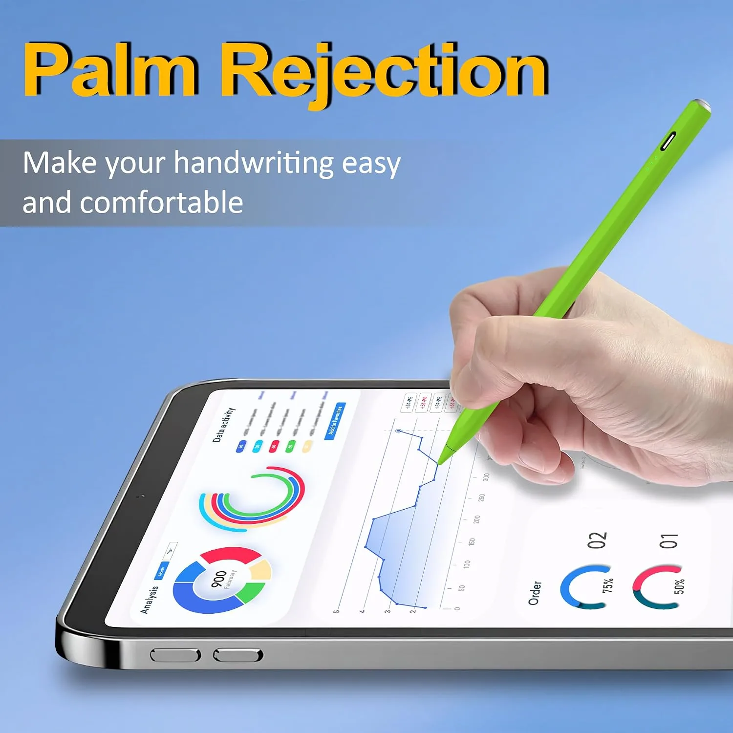 Stylus Pen for iPad 2026-2018, 15 Mins Fast Charge Pencil for iPad A16 11th/10th/9-6th Generation, Air M4 M3 M2 11"/13"/5-3rd, Pro M4 11/12.9/13, Mini A17 Pro/6/5th, Tilt Sensitivity Palm Rejection