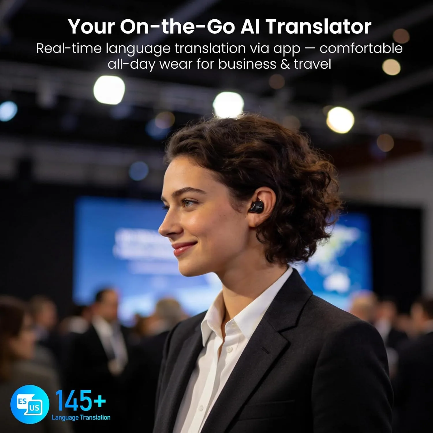 TOZO T18 AI Translation Wireless Earbuds Realtime IPX8 Bluetooth Headphones