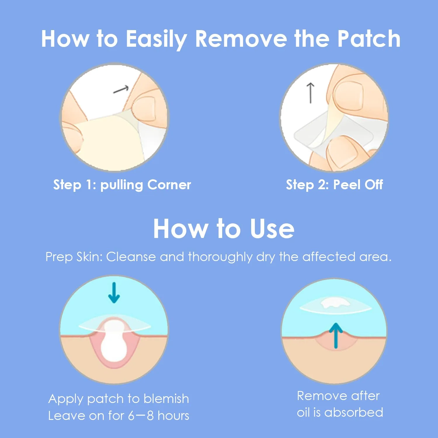 1250 Count Pimple Patches for Face, Cut to Size Hydrocolloid Roll Tape