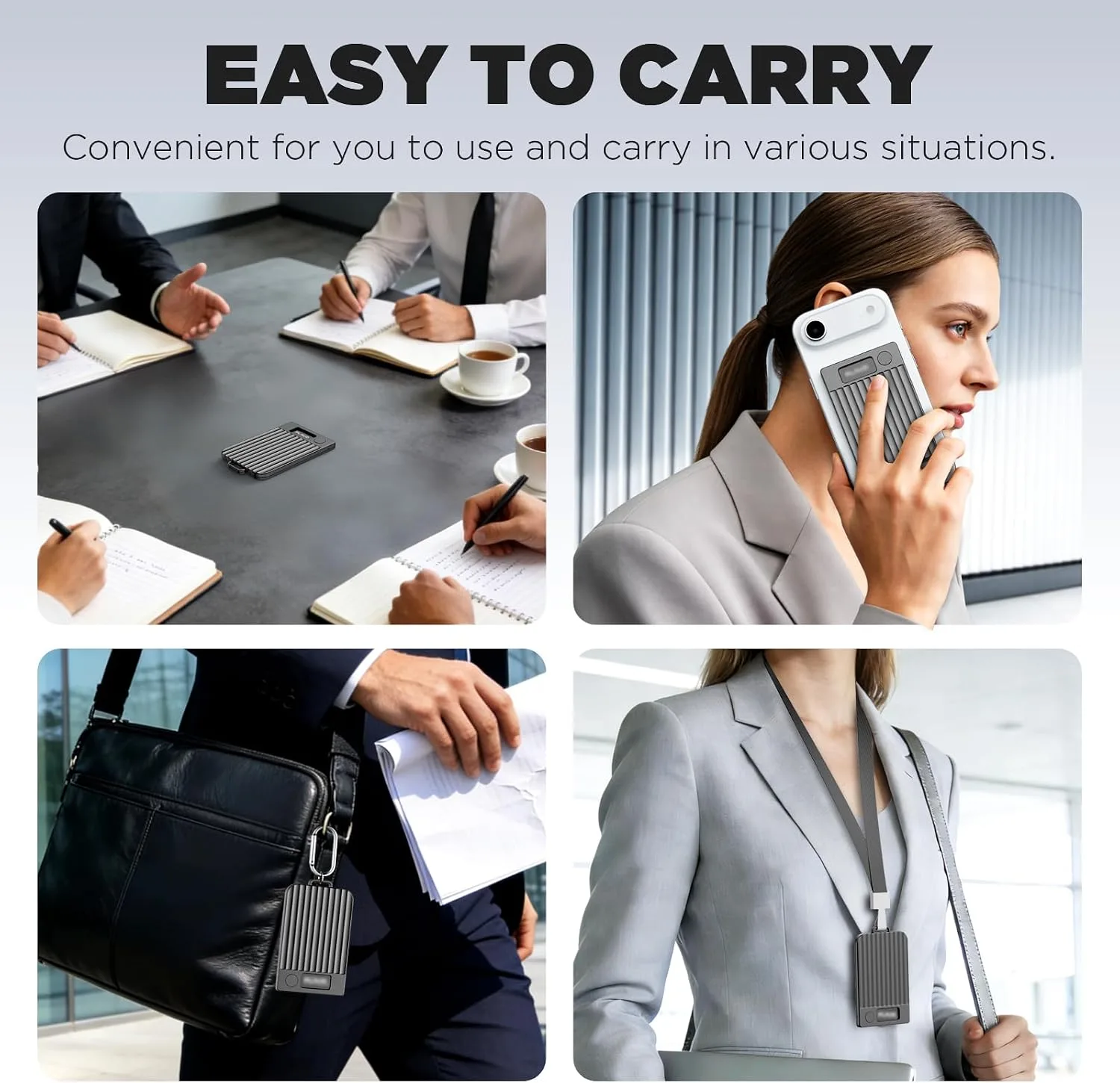 Magnetic Holder for Plaud Note&Plaud Note Pro(2025) with Lanyard&Carabiner,Anti-Scratch Hard Slim PC Portable Protective Case Ai Voice Recorder Accessories