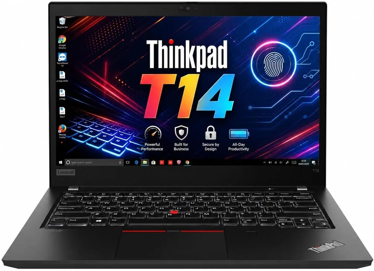 Lenovo ThinkPad T14 14" FHD Business Laptop, Backlit Keyboard, Fingerprint Reader, Intel Core i7-1185G7 CPU (4 Cores, Upto 4.8GHz), 24GB DDR4, 1TB SSD, WiFi 6, Thunderbolt 4, USB 3.2, Win 11 Pro