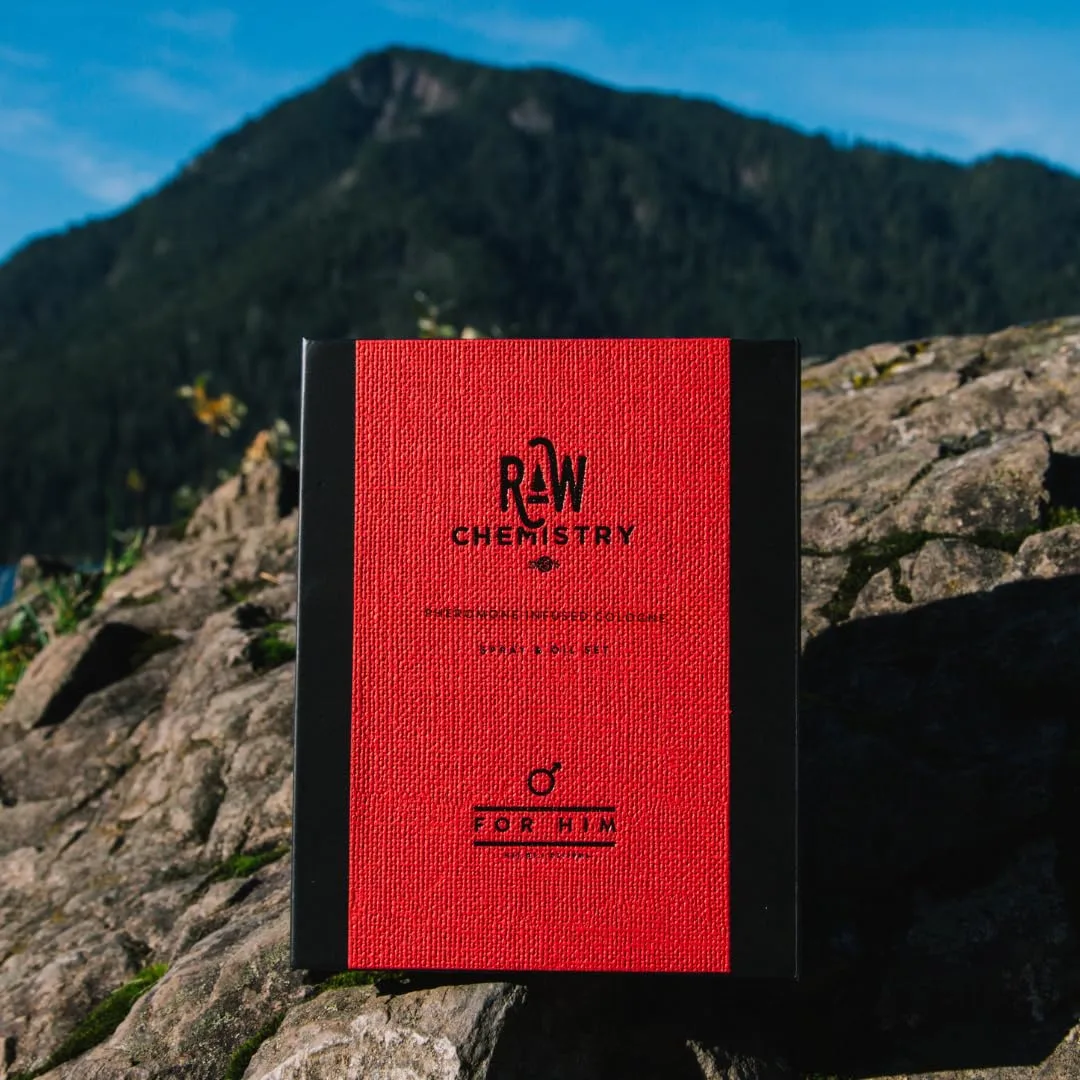 RawChemistry For Him Pheromone Infused Cologne Gift Set for Men, 1.5 oz