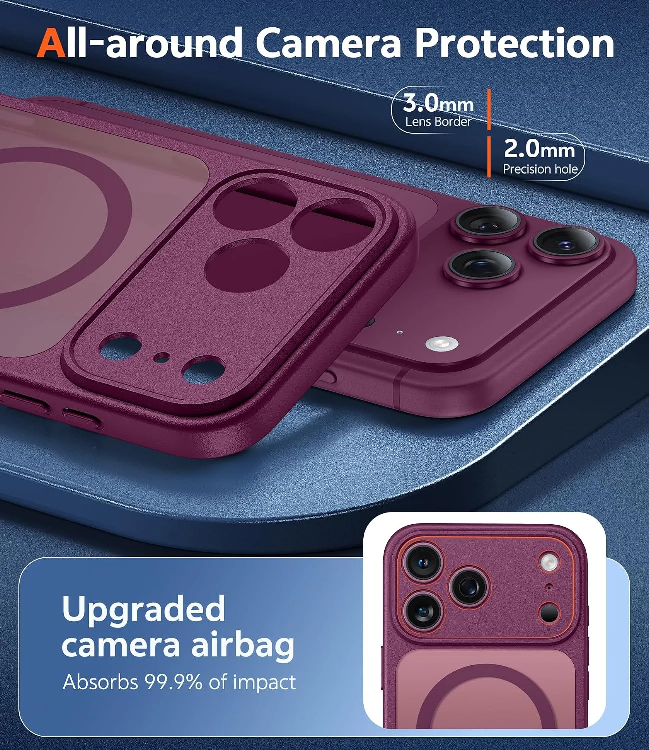 FNTCASE for iPhone 18 Pro Max Case / 17 Pro Max Matte Case Fit for Magsafe