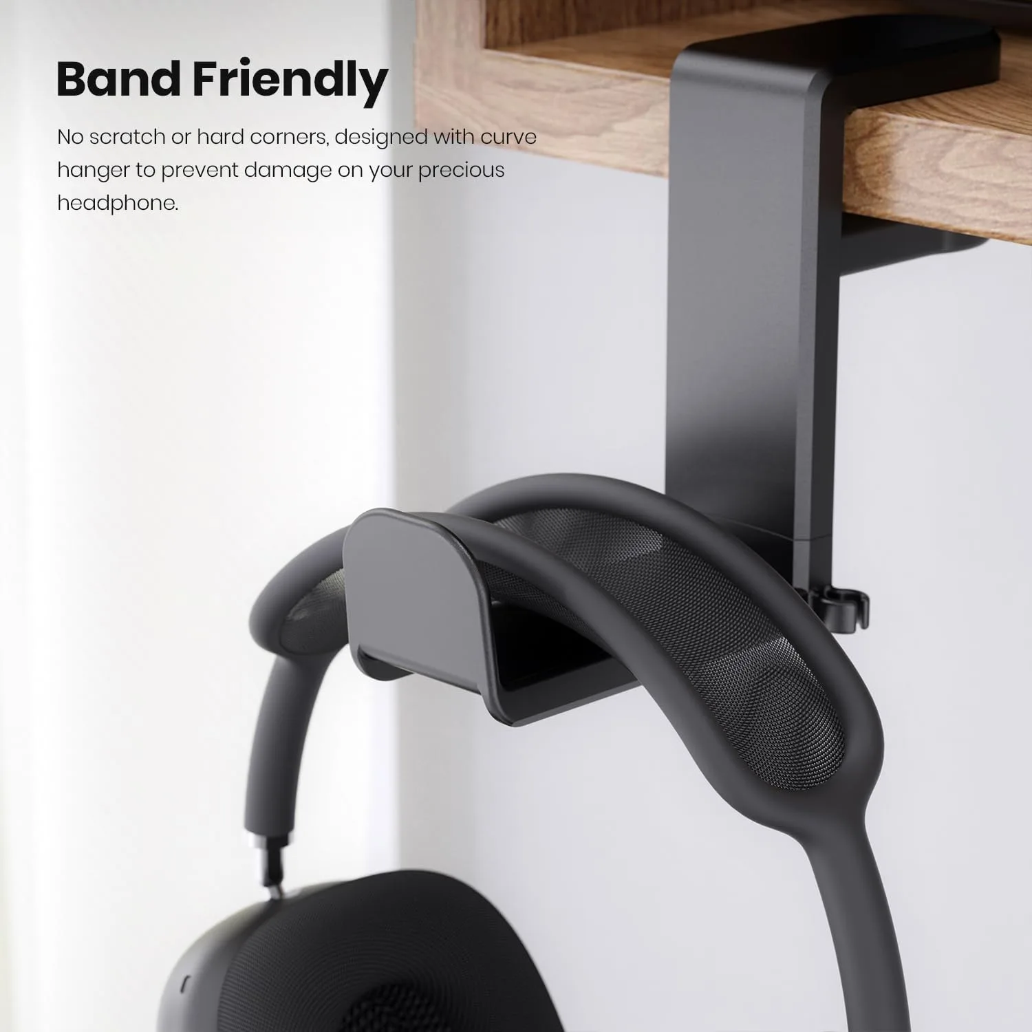 EURPMASK Rotating Headphone Stand,Adjustable Clamp-on Headset Holder Hanger