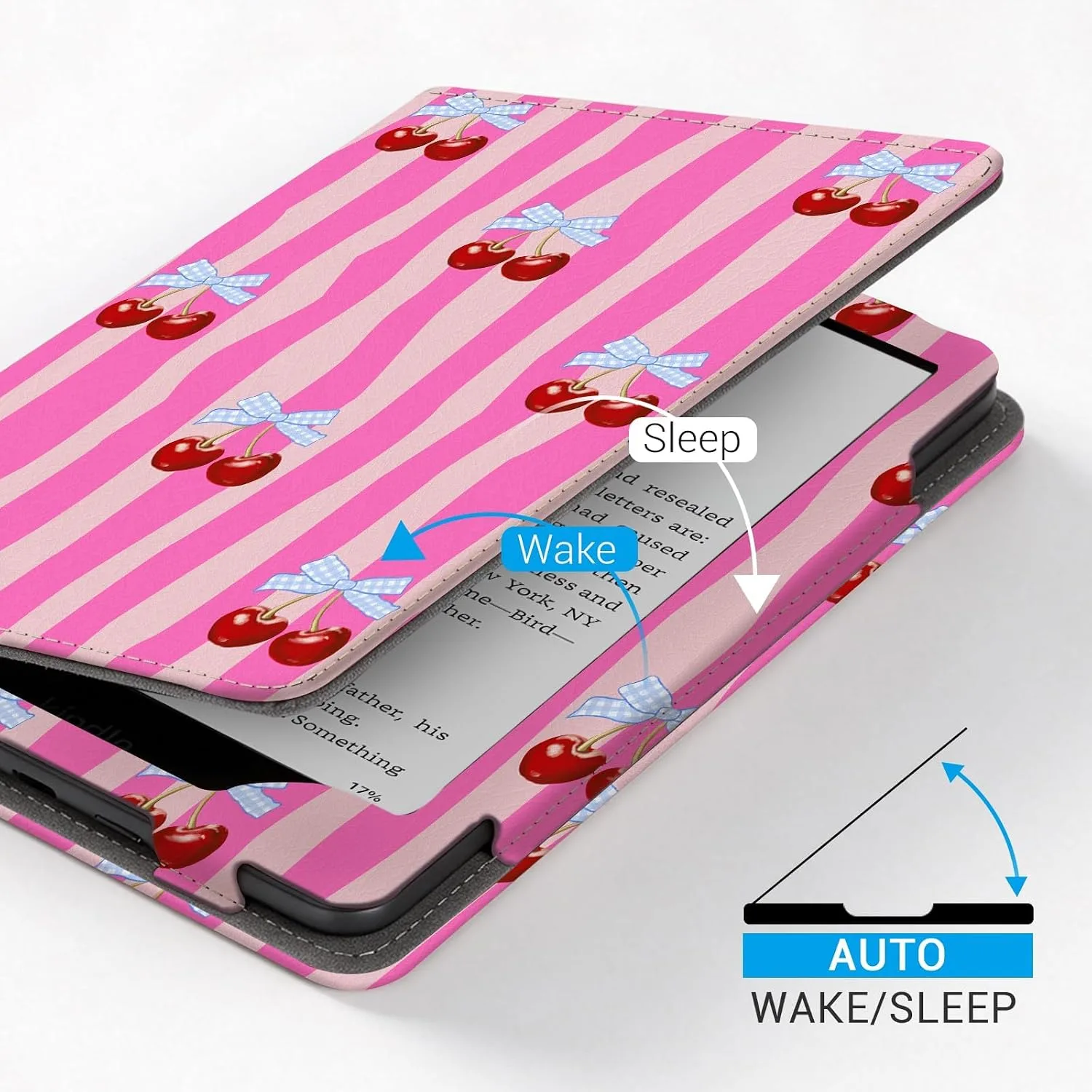 CoBak 6 Inch Case with Stand, not for iPad(A0J28), Cherry Summer
