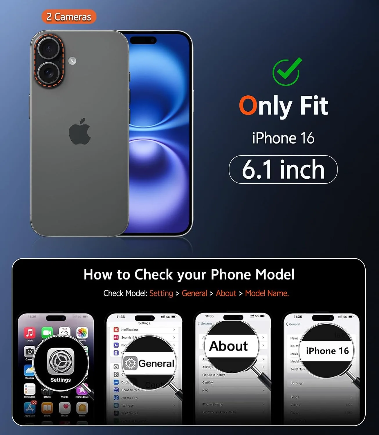 FNTCASE for iPhone 16 Phone Case Compatible with Magsafe Matte Phonecase