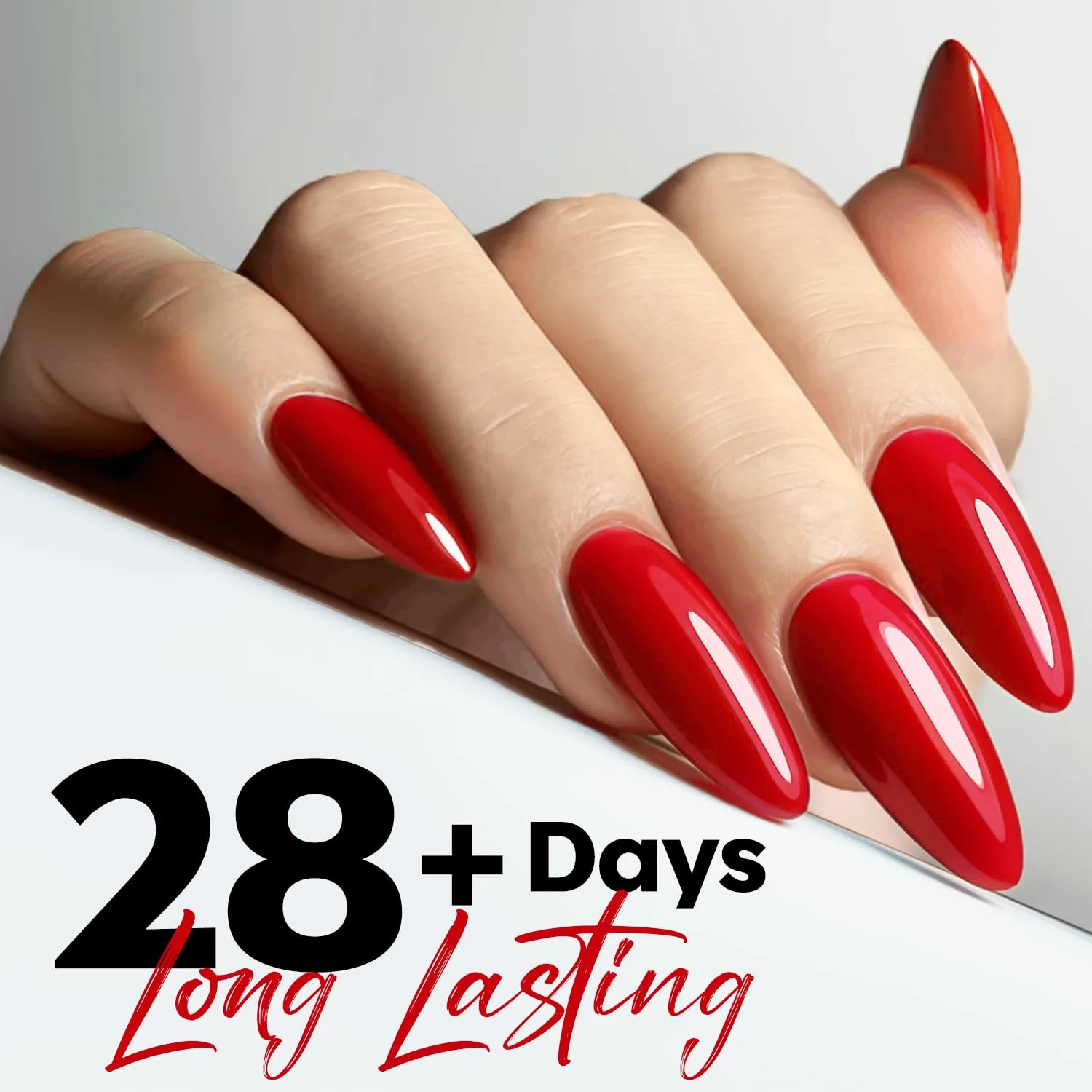 modelones Red Gel Nail Polish Nail Bright Ferrari Red Gel Polish