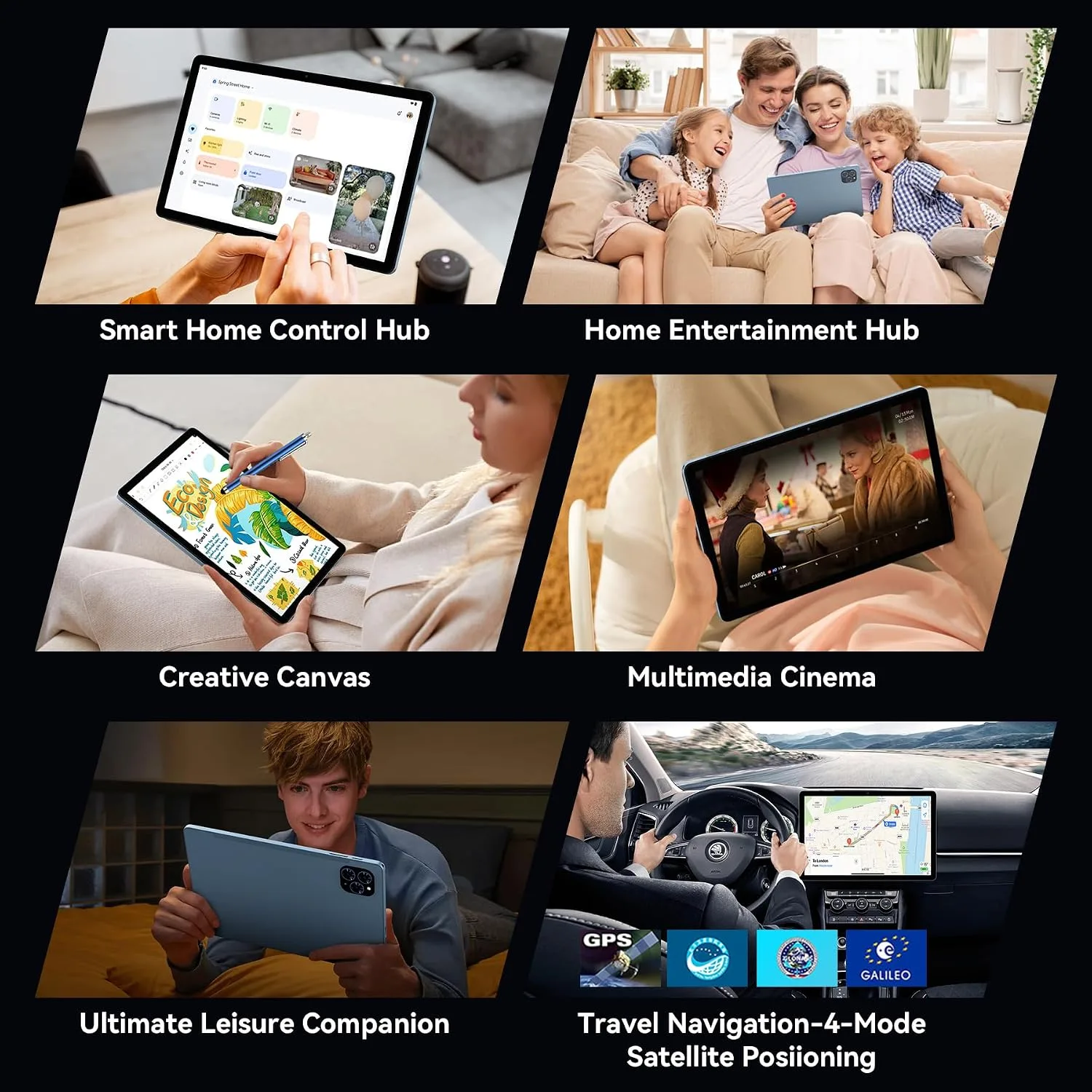 TABWEE Tablet, 11 Inch 2K Android 16 Tablets with Keyboard 24GB+128GB ROM