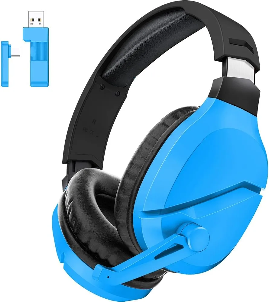 Audífonos Gamer Wolflaws Inalámbricos con Micrófono Azul