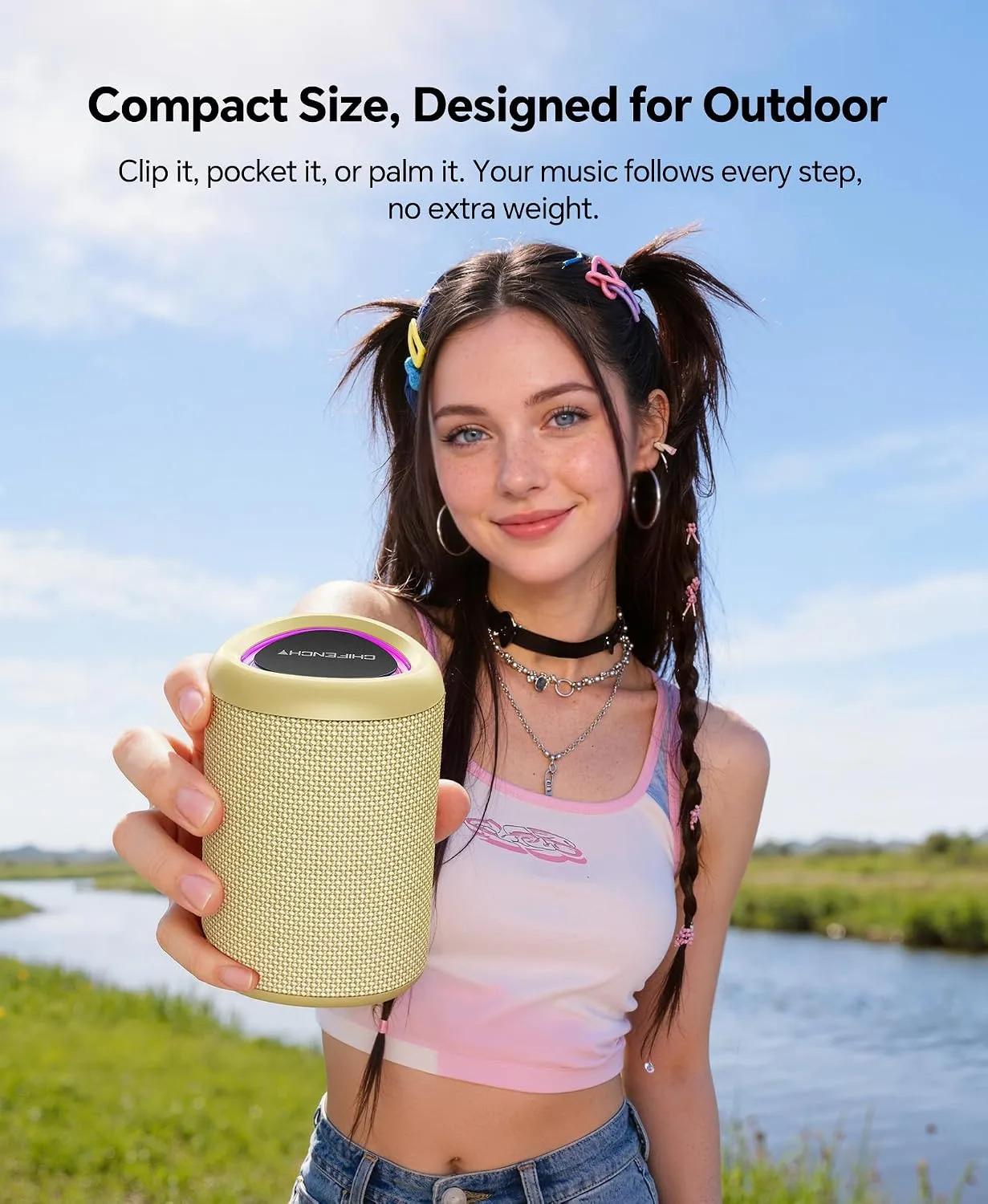Portable Bluetooth Speaker Gifts Idea: Outdoor Travel Essentials Waterproof