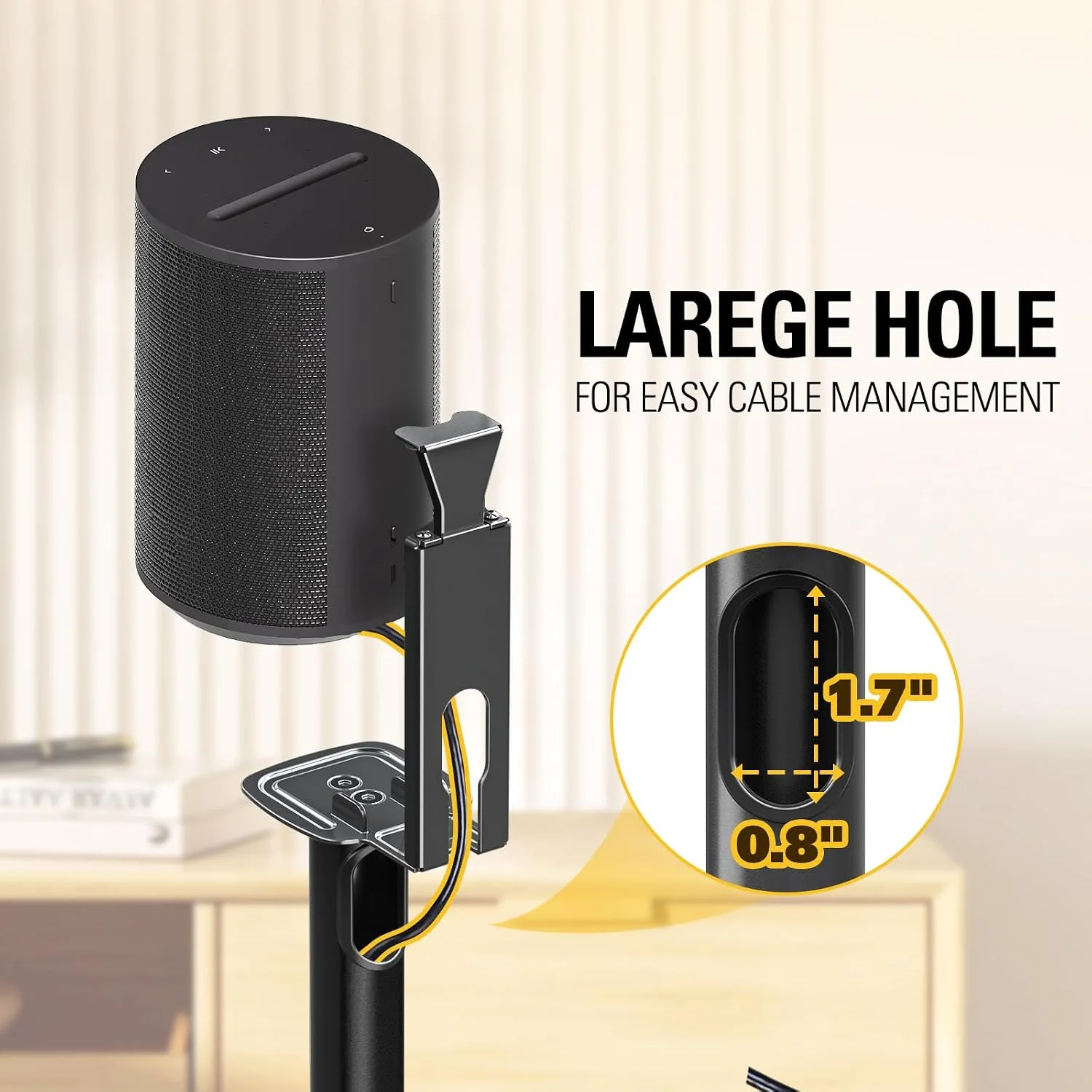 Mounting Dream Speaker Stands One for Sonos Era 100, One for Era 300