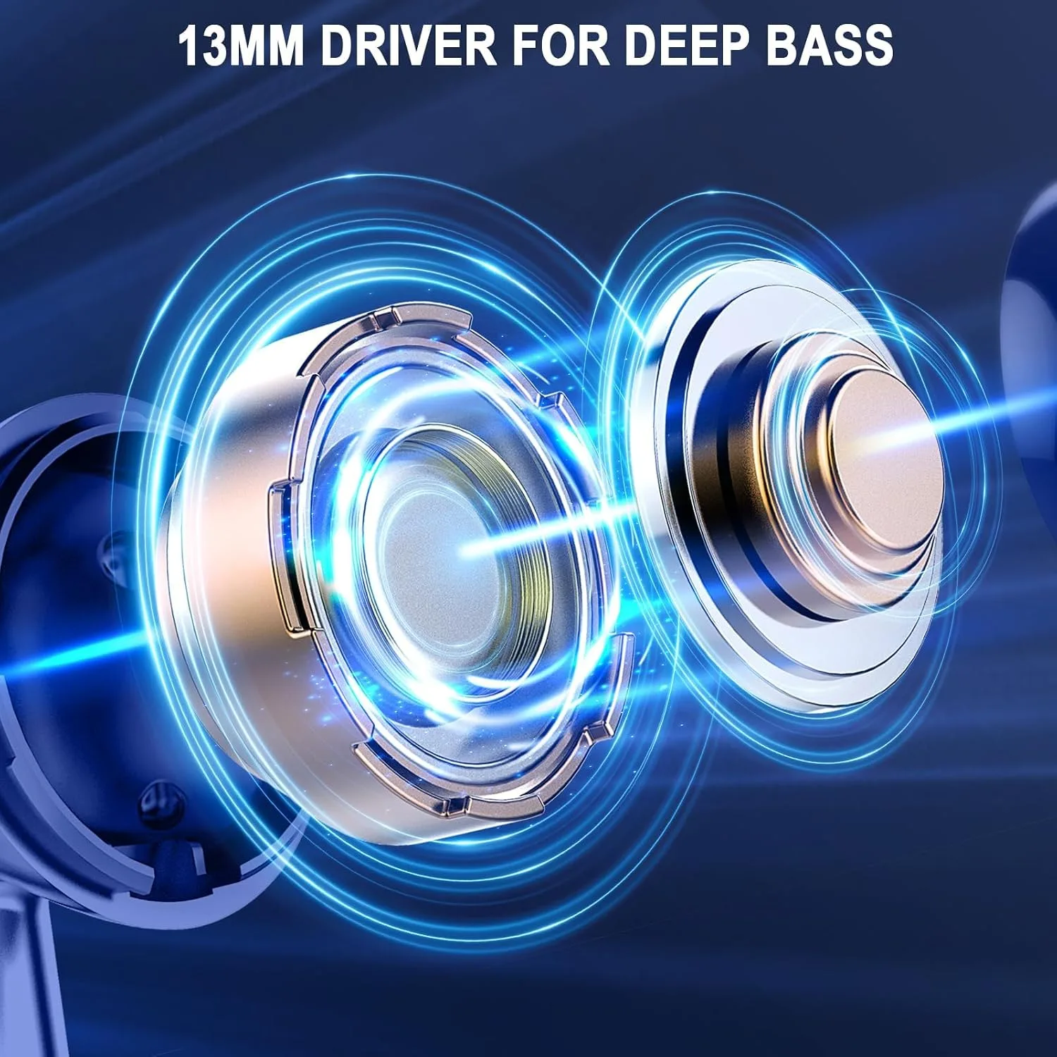 Wireless Earbuds, Bluetooth 5.4 Headphones, LED Power Display, Bass Stereo
