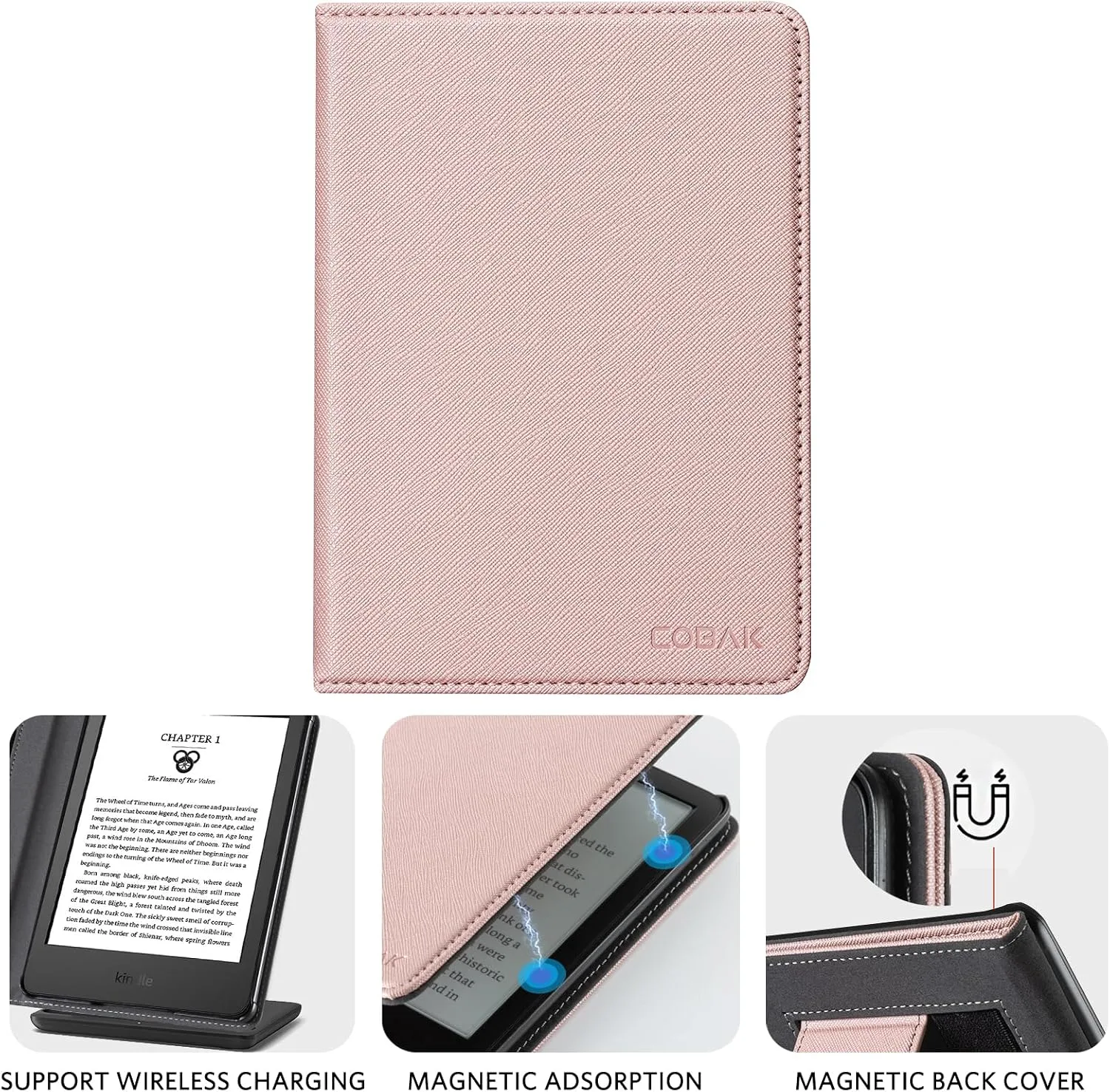 CoBak Case with Stand for for 6" Kindle (2024 & 2022, 11th Gen)