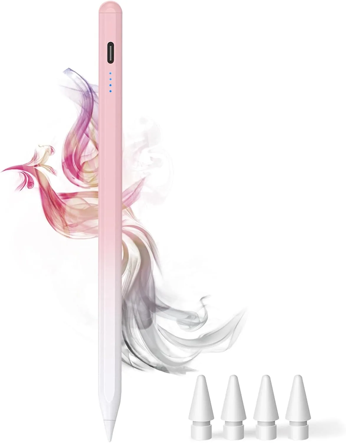 DOGAIN A8 Stylus Pen for iPad 2018-2026, Palm Rejection-Gradient Pink