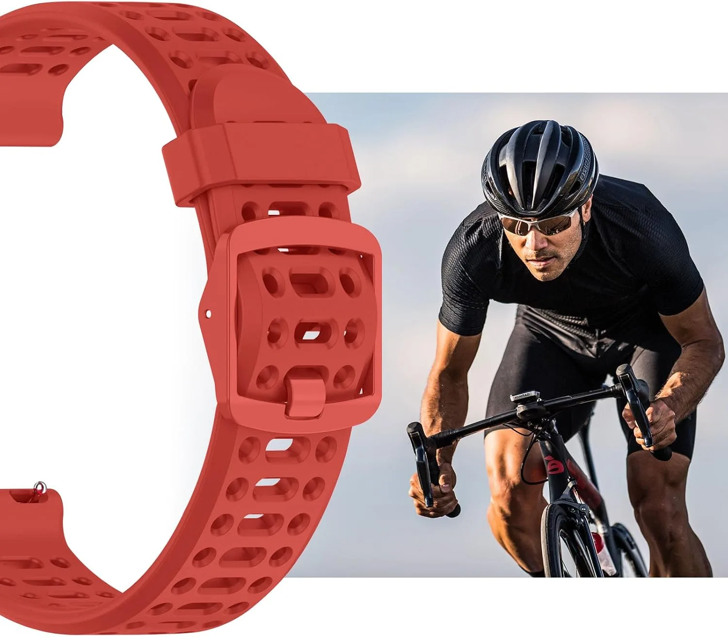 Watch Band for Coros PACE 2/APEX 2/APEX 42mm, 20mm Quick Release Silicone Replacement Band
