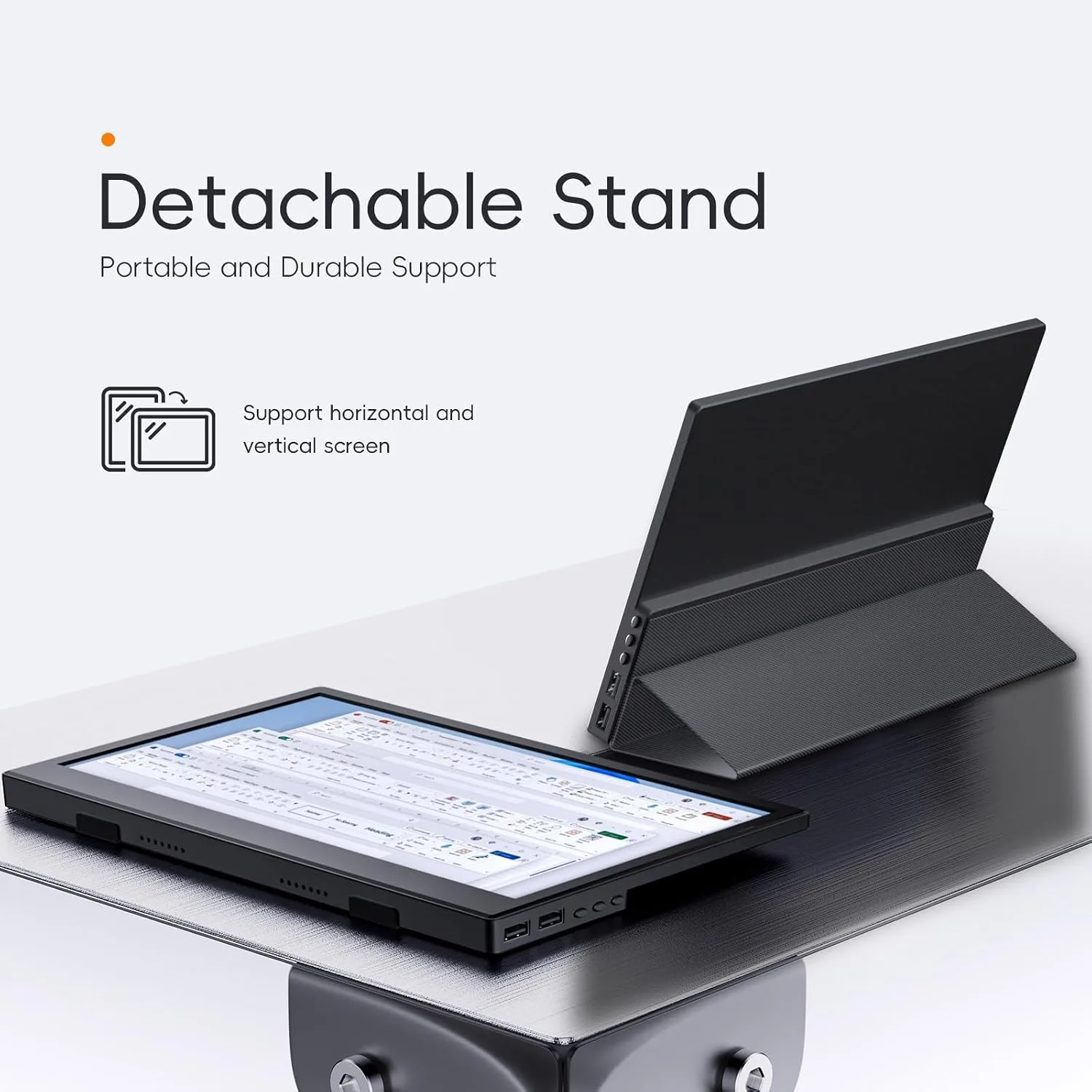JUSTTHINK Small Portable Monitor 11.6", Ultra-Slim Mini Monitor Display
